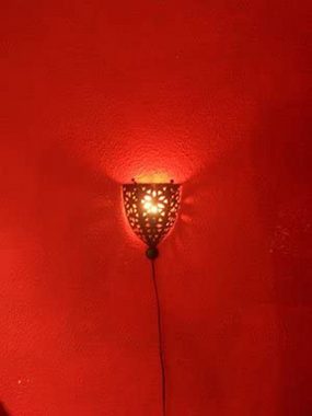 Marrakesch Orient & Mediterran Interior Wandleuchte Orientalische Lampe Wandleuchte Nawal, ohne Leuchtmittel, Handarbeit