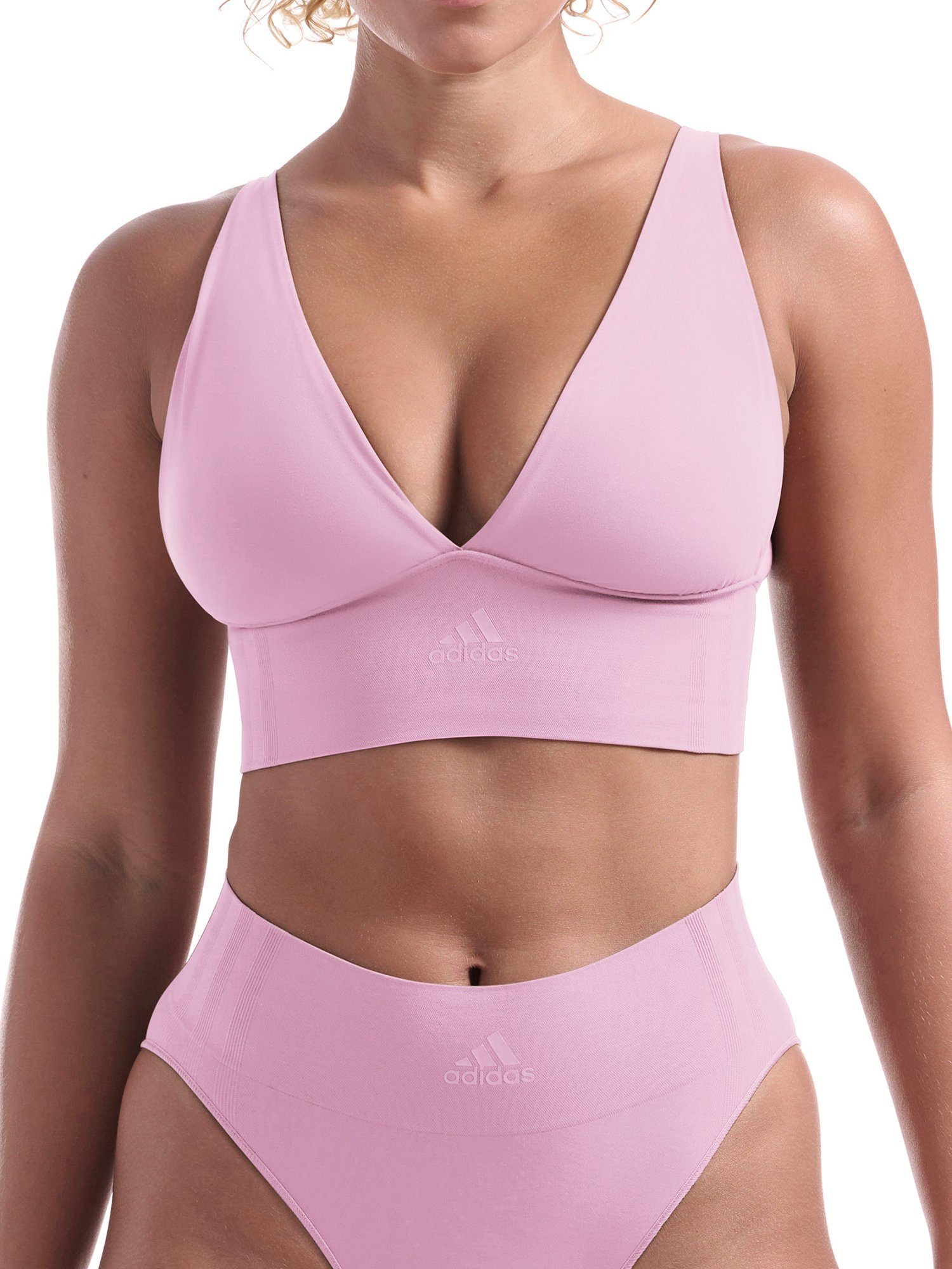 BH LONGLINE BRA frauen orchid adidas Sportswear damen Bügelloser Bügelloser-BH