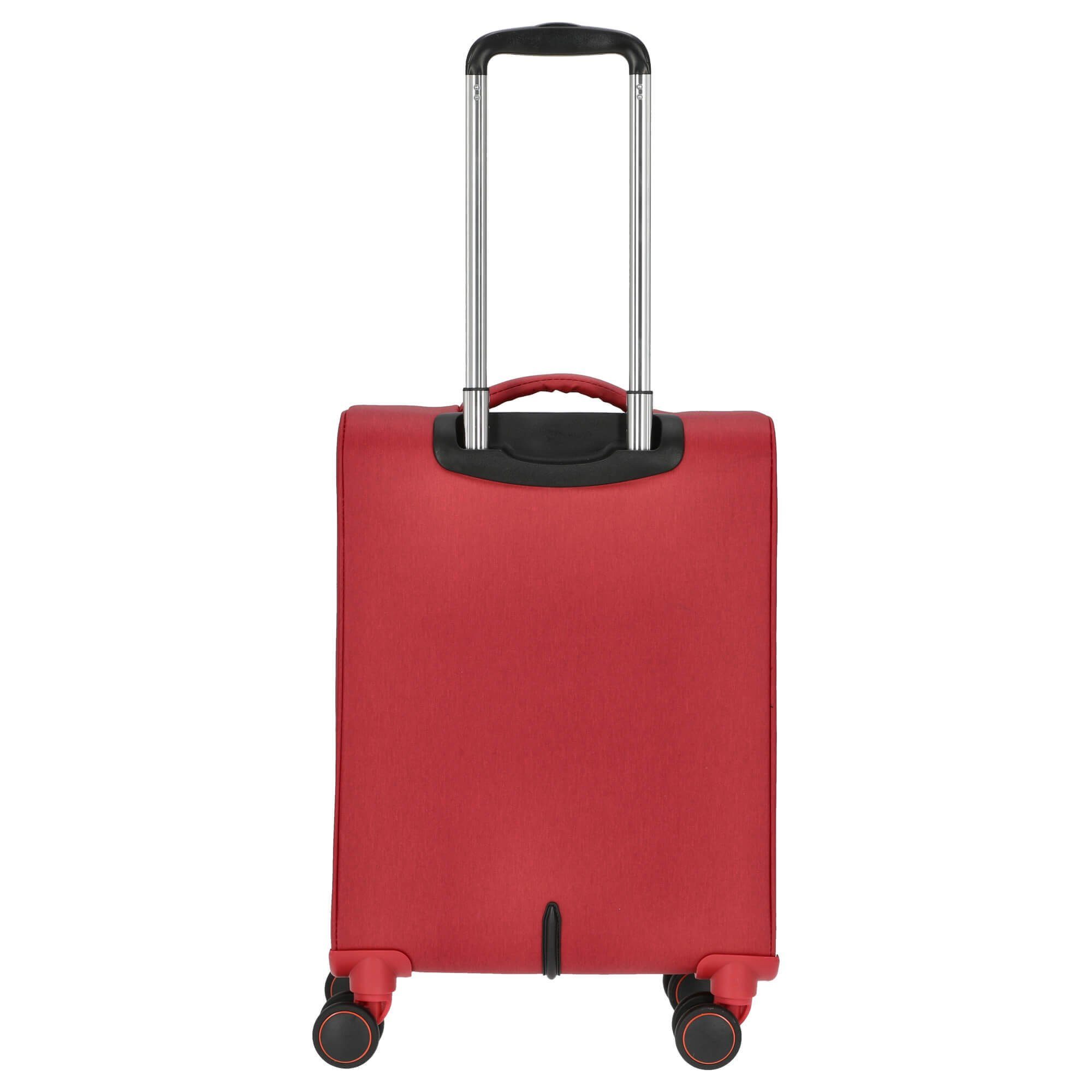 March15 Trading Handgepäck-Trolley, 4 Rollen red Rollen