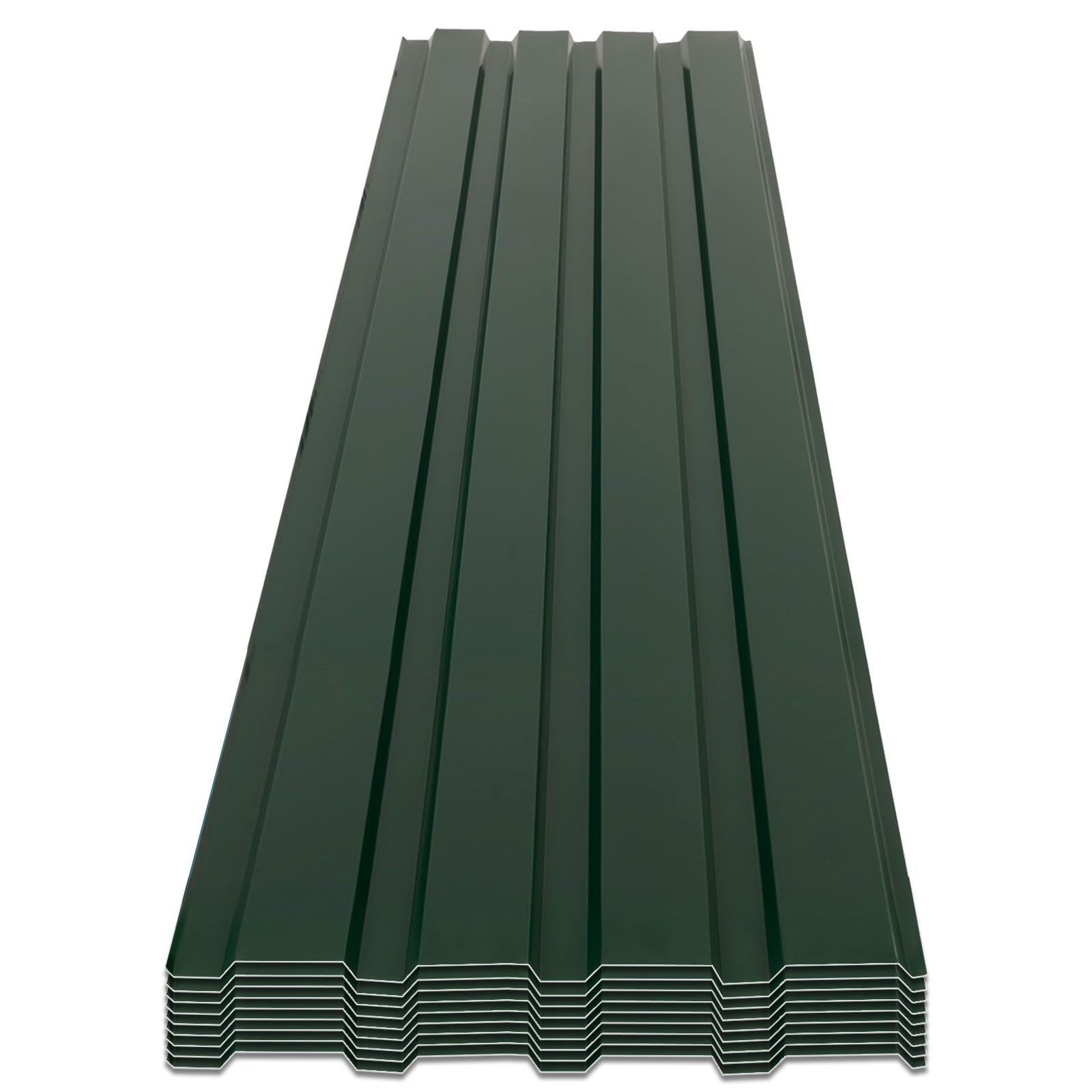 Kubus Trapezblech 15er Set, Dachplatten in Stärke 0,25 mm, 115 x 45 cm