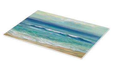 Posterlounge Forex-Bild Silvia Vassileva, Sonnenaufgang am Meer, Badezimmer Maritim Malerei