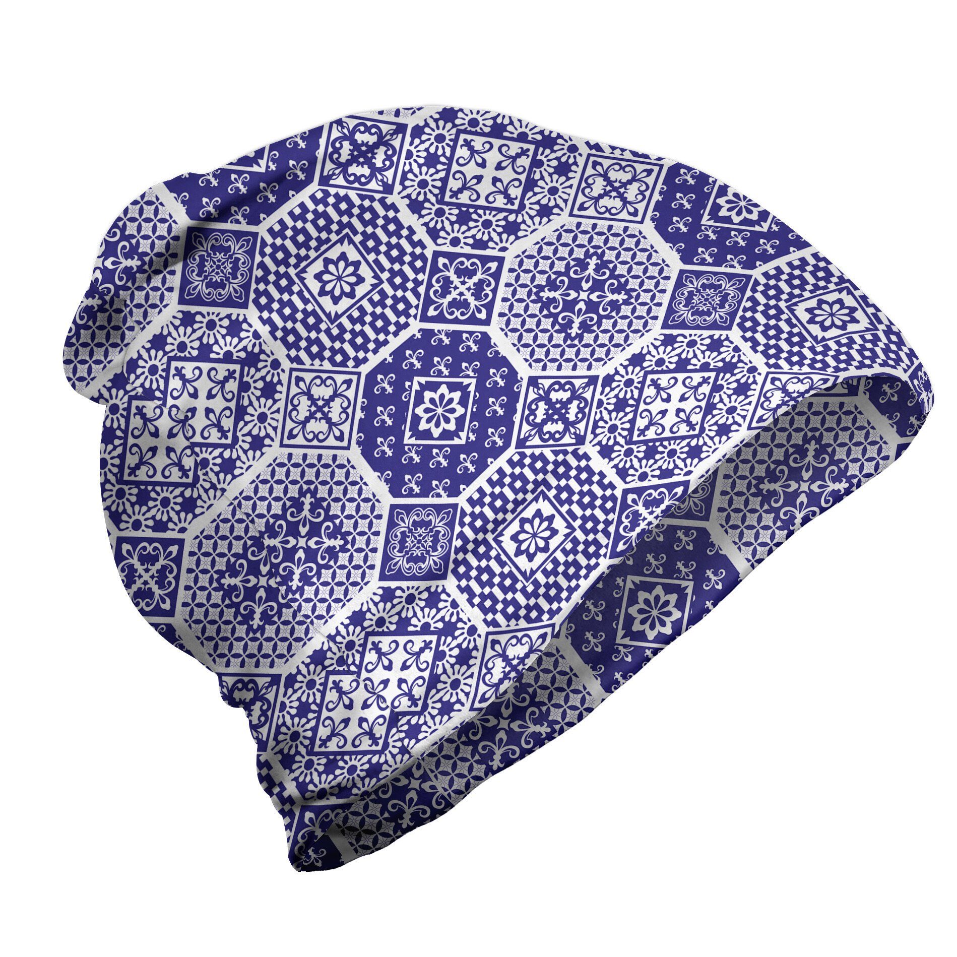 Abakuhaus Beanie Wandern im Azulejo Freien Rhythmische Motive Blumen