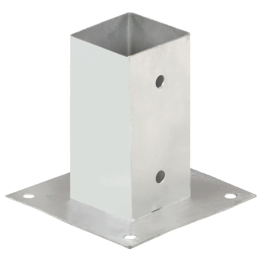 vidaXL Zaunpfosten Pfostenanker 4 Stk. Verzinktes Metall 71 mm, (4-St)