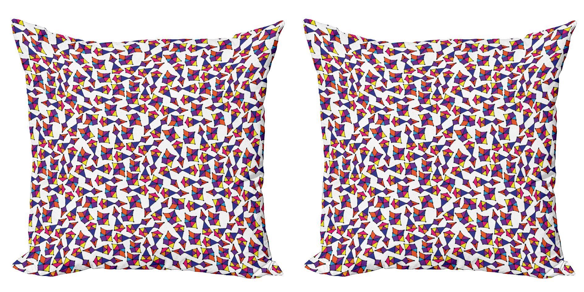 Bunt Modern Dots Abakuhaus Kissenbezüge Doppelseitiger Formen Stück), (2 Accent Abstrakte Digitaldruck,