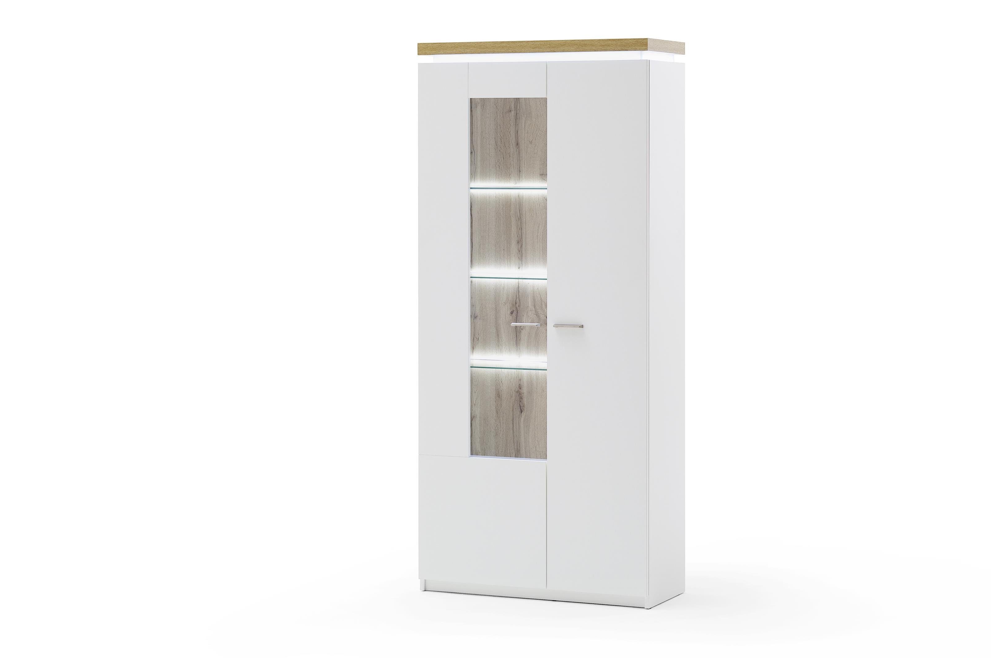 MCA furniture Vitrine 88 x 198 x 38 cm (B/H/T)
