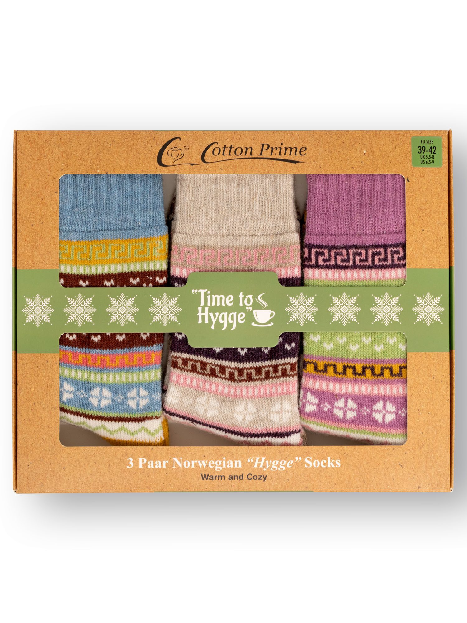 Vincent Creation® Socken (3-Paar) Hygge Socken mit Wolle