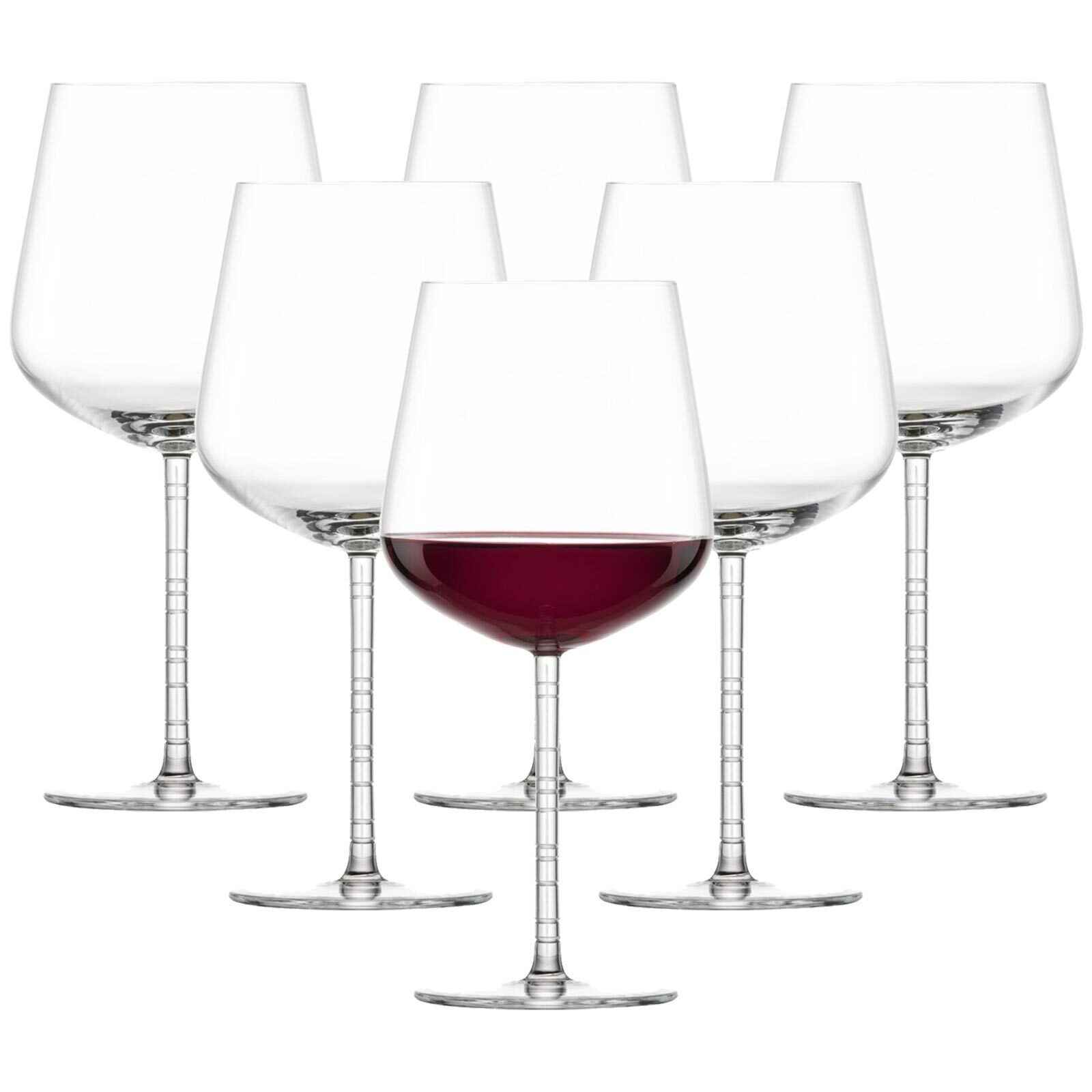 Zwiesel Glas Rotweinglas Journey Burgunder Rotweingläser 805 ml 6er Set, Glas