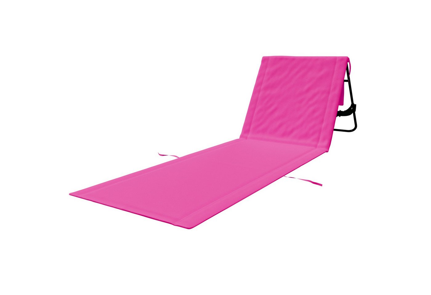24Move Strandtuch, Strandmatte, Klappbare Campingliege, Tragetasche, (für Urlaub oder Garten), faltbar zur Tasche und Gurt, 1er, gelb, Strandtuch