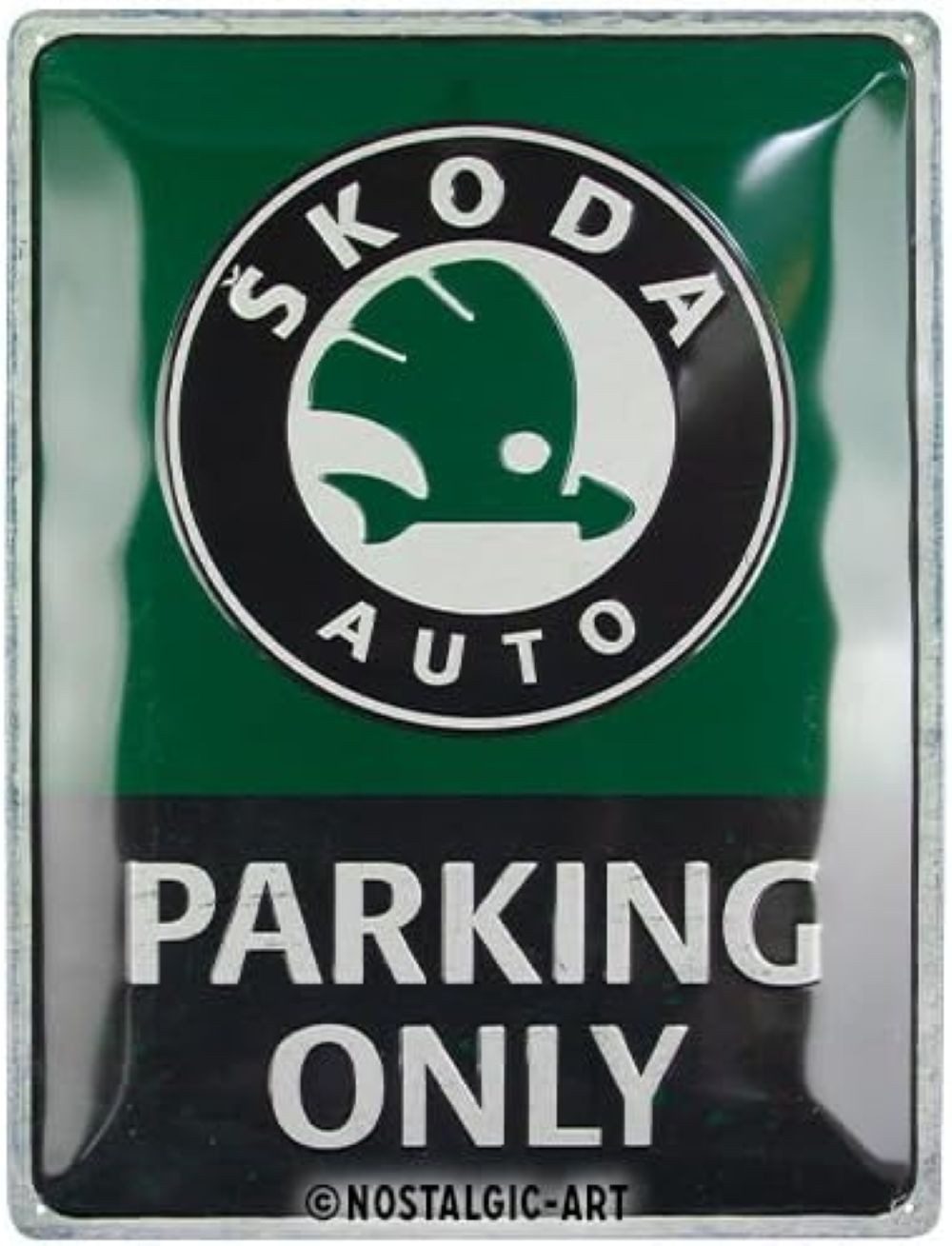 Nostalgic-Art Metallschild Nostalgic-Art - Blechschild 30 x 40 cm - Skoda - Parking Only