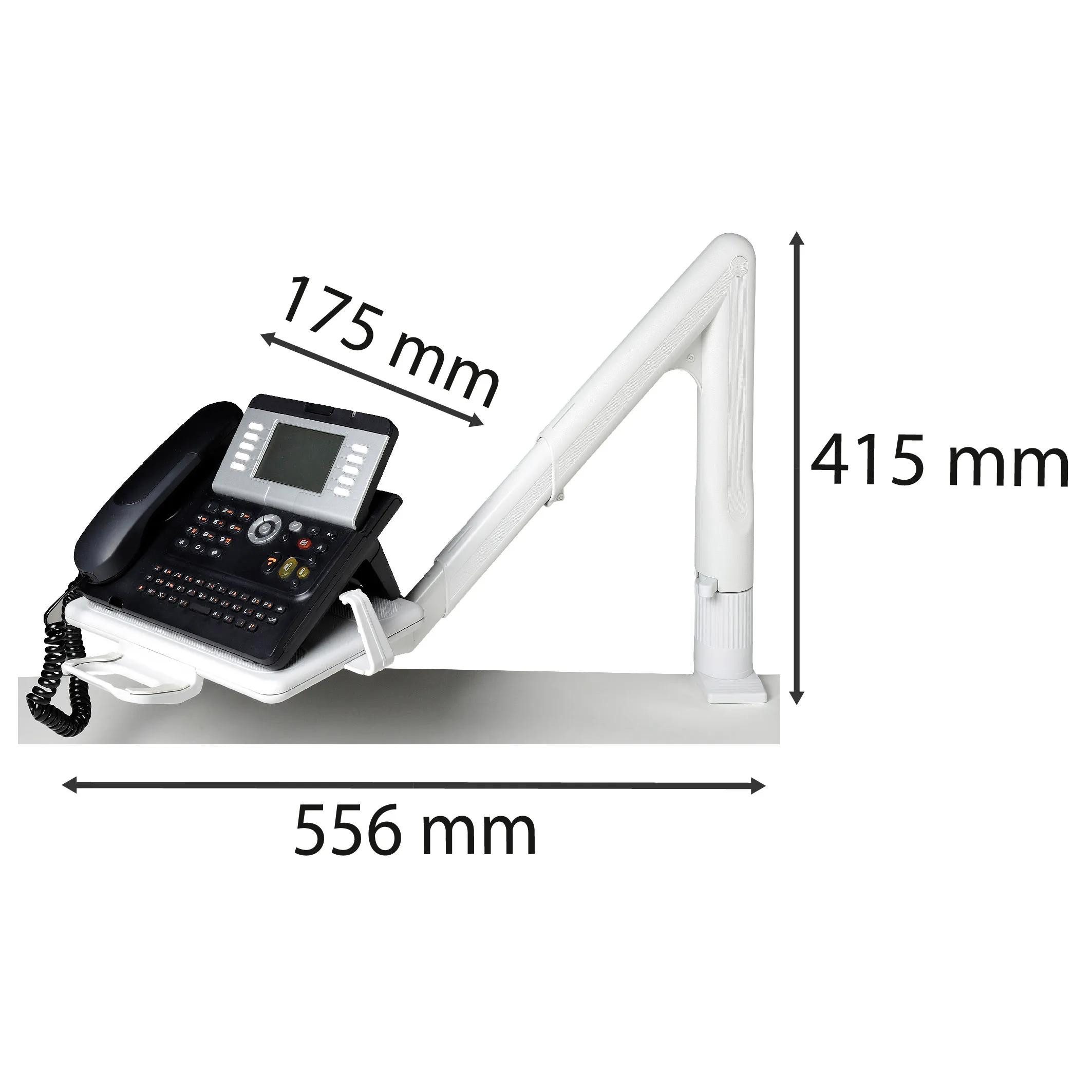 EXACOMPTA Telefontisch Telefonschwenkarm - Lichtgrau - 86540D, Accessoires