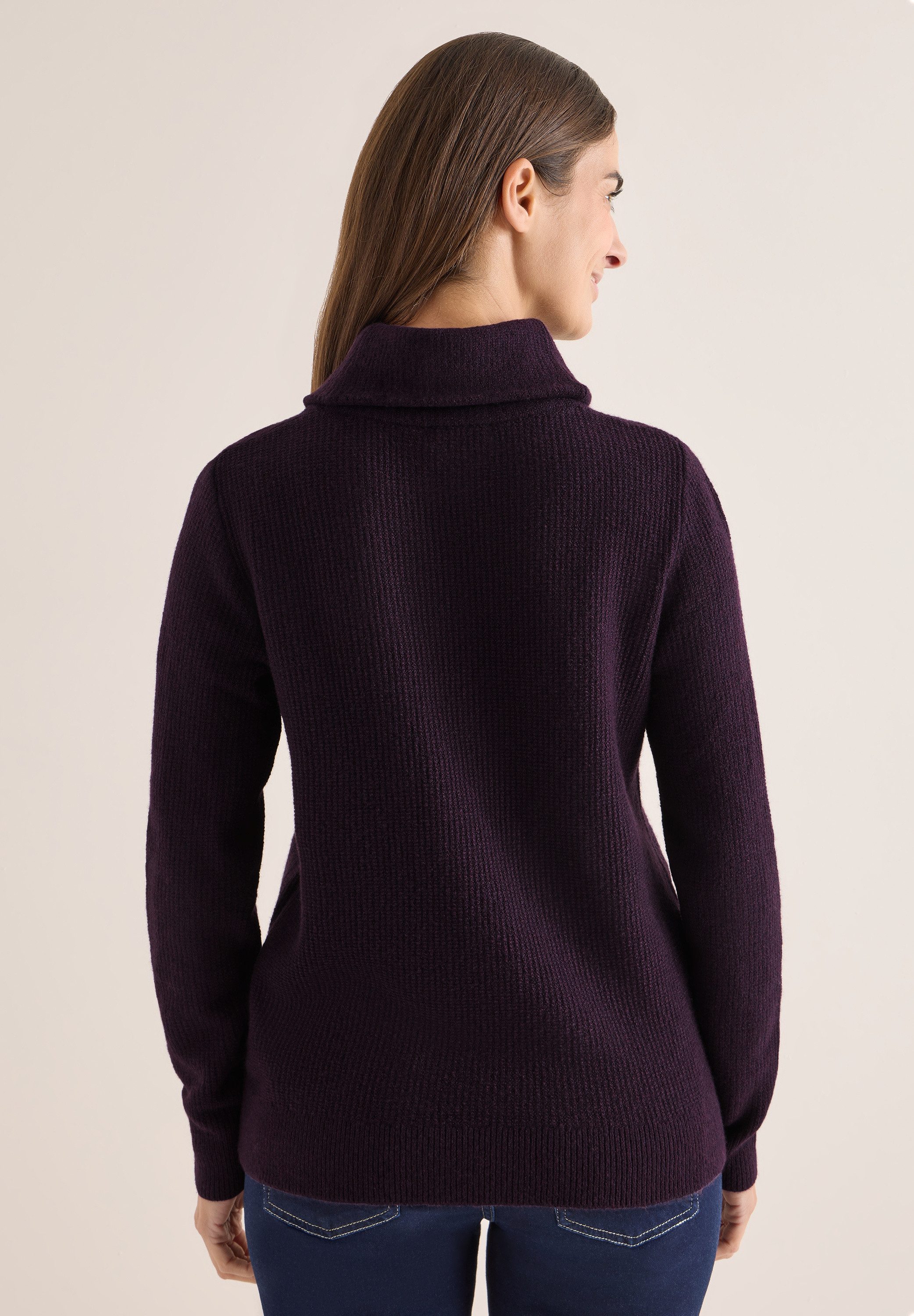 CECIL Strickpullover mit großem Kragen günstig online kaufen