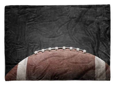 Sinus Art Handtücher Handtuch Strandhandtuch Saunatuch Kuscheldecke mit Fotomotiv American Football, Baumwolle-Polyester-Mix (1-St), Handtuch