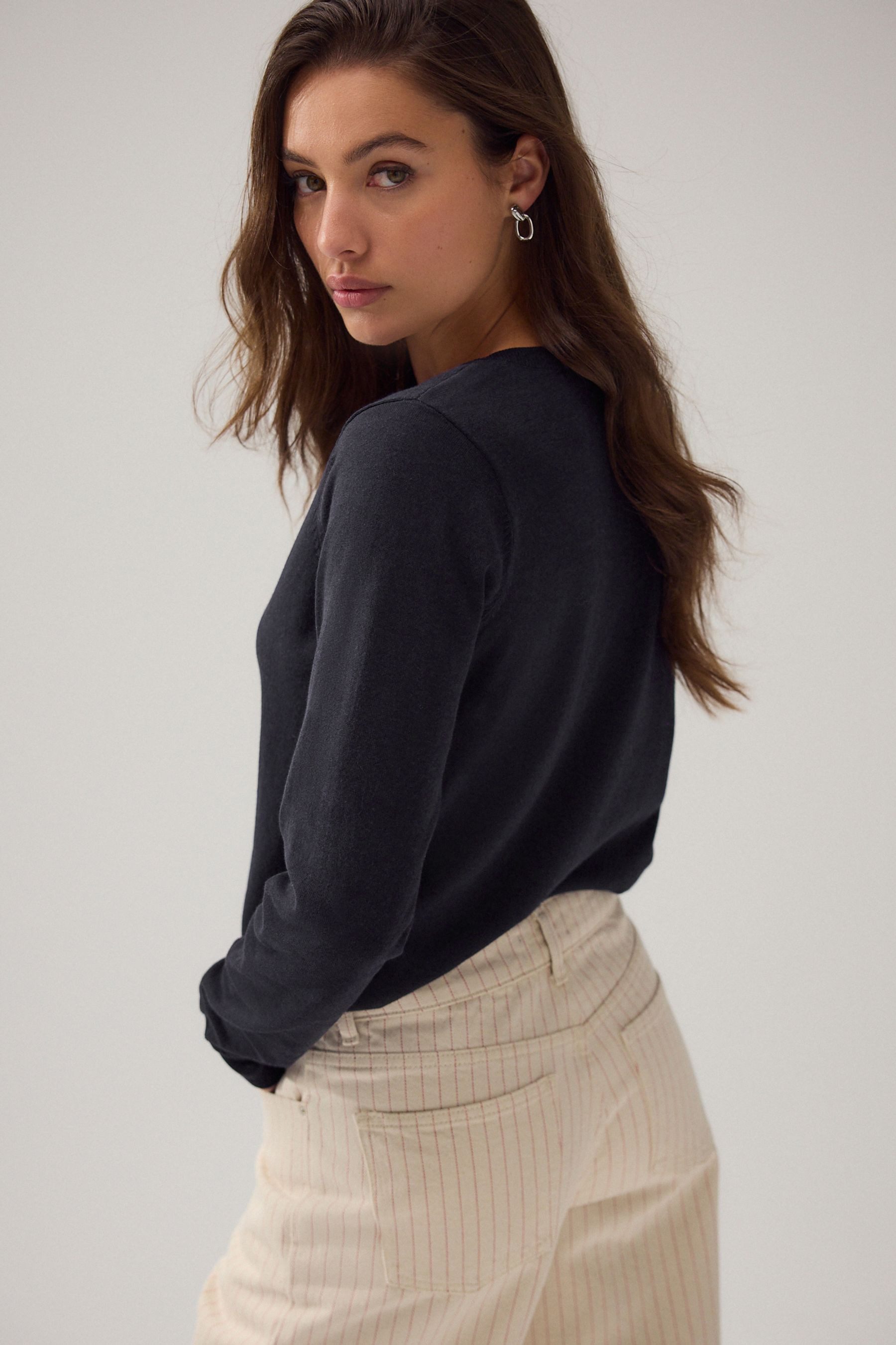 Next V-Ausschnitt-Pullover Weicher Pullover mit V-Ausschnitt günstig online kaufen