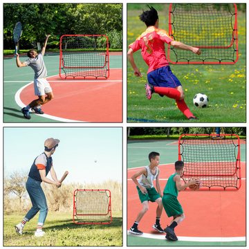 Clanmacy Rebounder Fußball Rebounder Kickback Trainingshilfe Rückprallwand Verstellbar