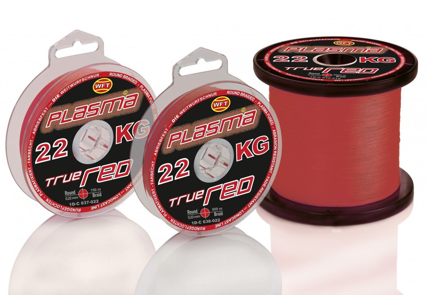 WFT Angelschnur WFT KG Plasma round 150m geflochtene Schnur 0,08mm-0,36mm, 0.36 m Länge, 0.36 mm Fadendurchmesser, (150-St)