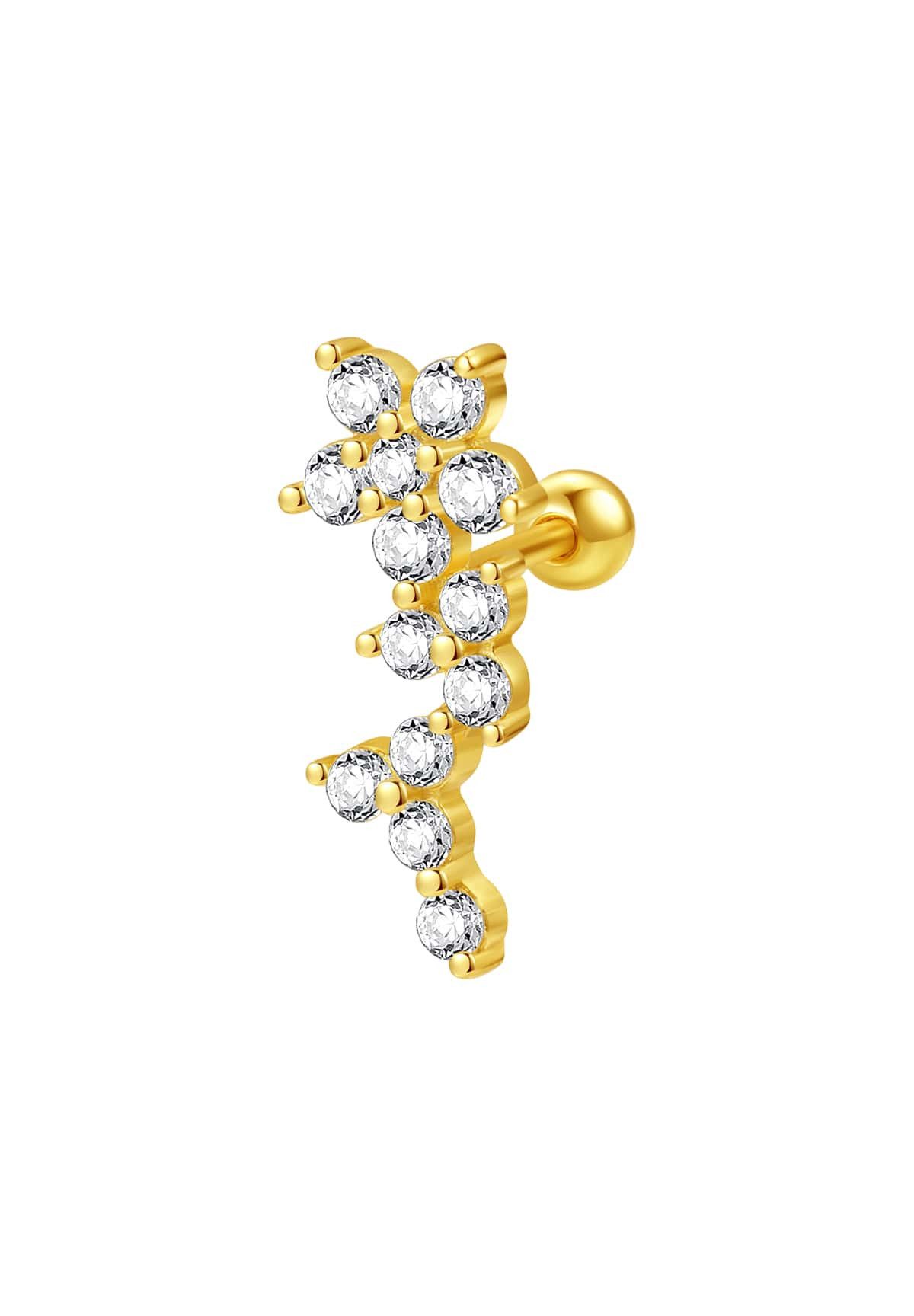 Single-Ohrstecker Piercing Blüte, Knorpel Helix Piercing Ohr