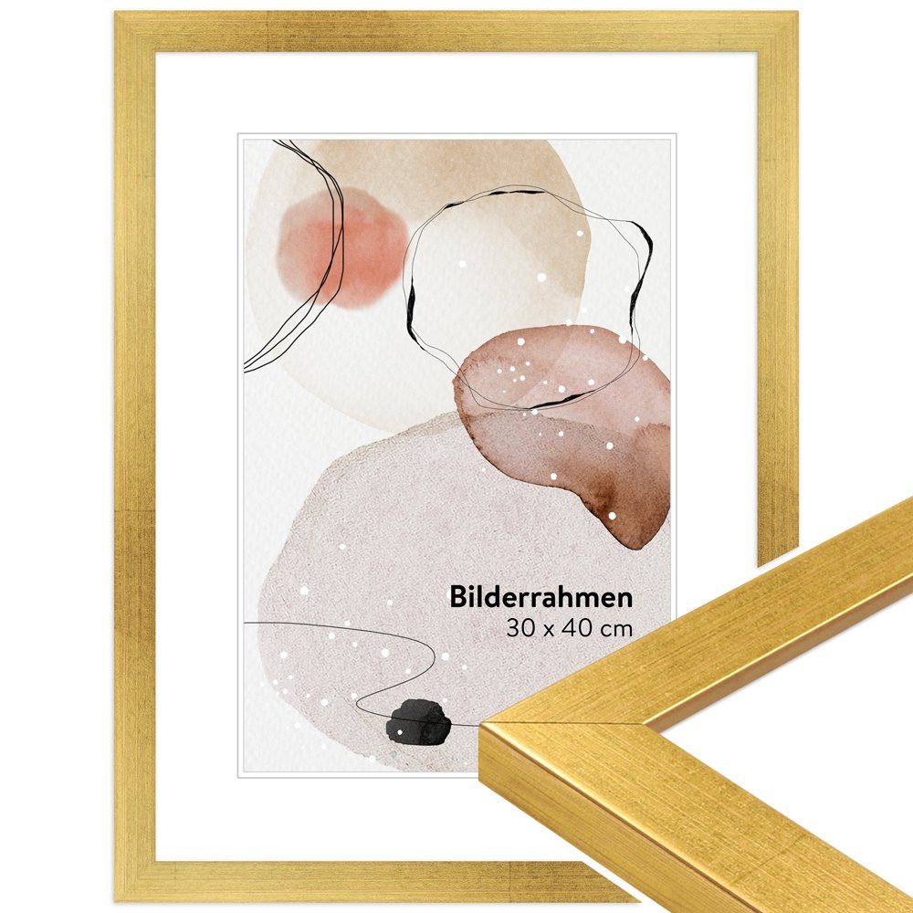 WANDStyle Bilderrahmen H430, Gold, aus Massivholz günstig online kaufen