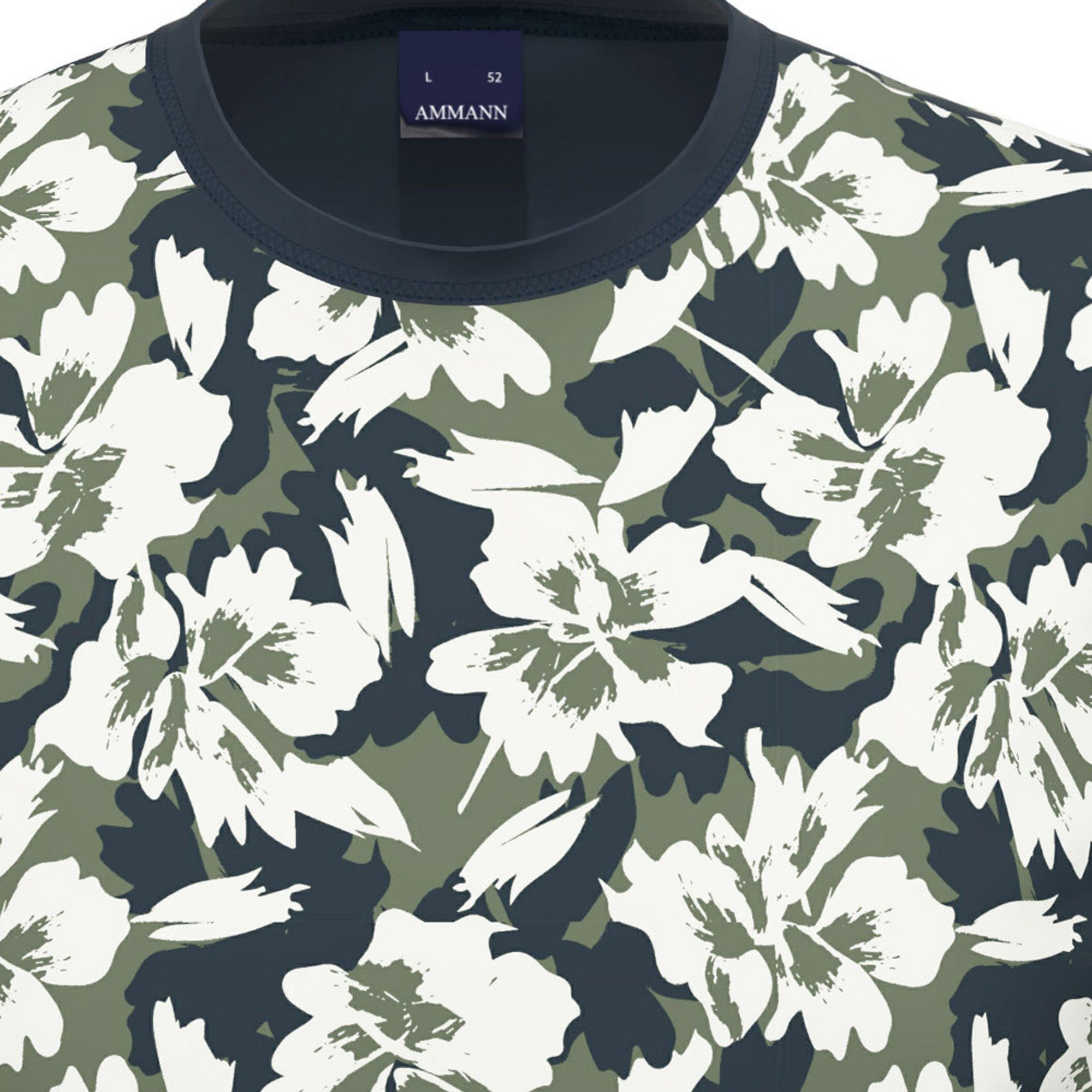 Ammann Pyjama Bio Herren-Shorty Single-Jersey gemustert günstig online kaufen