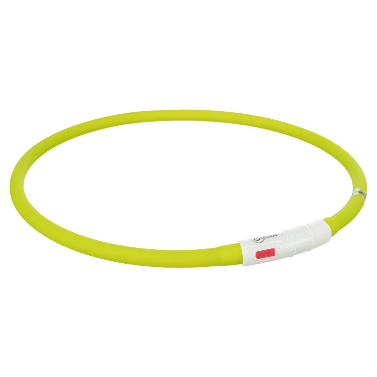 Leuchthalsband Flash Leuchtring USB grün