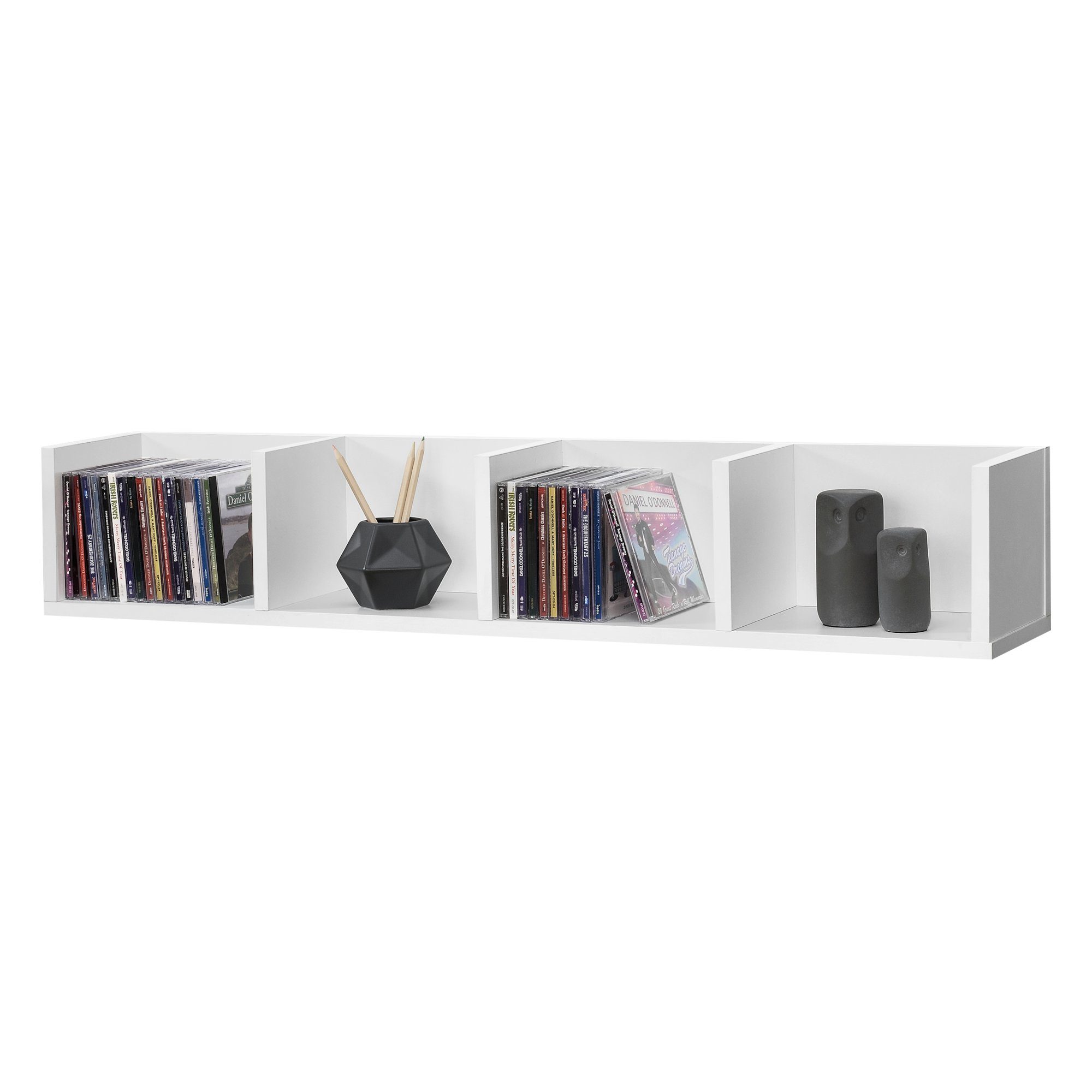 en.casa Wandregal, »Ekerö« Bücherregal 95x17x16,5cm, 4 günstig online kaufen