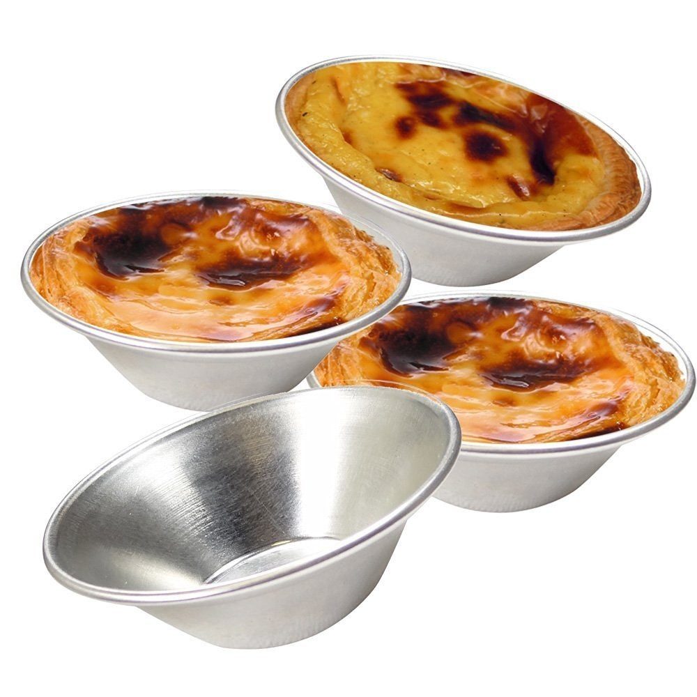 Schneider GmbH Backform 12 x für Pastei de Nata-Törtchen-Mini Kuchen-Pasteten °35mm Weißblech