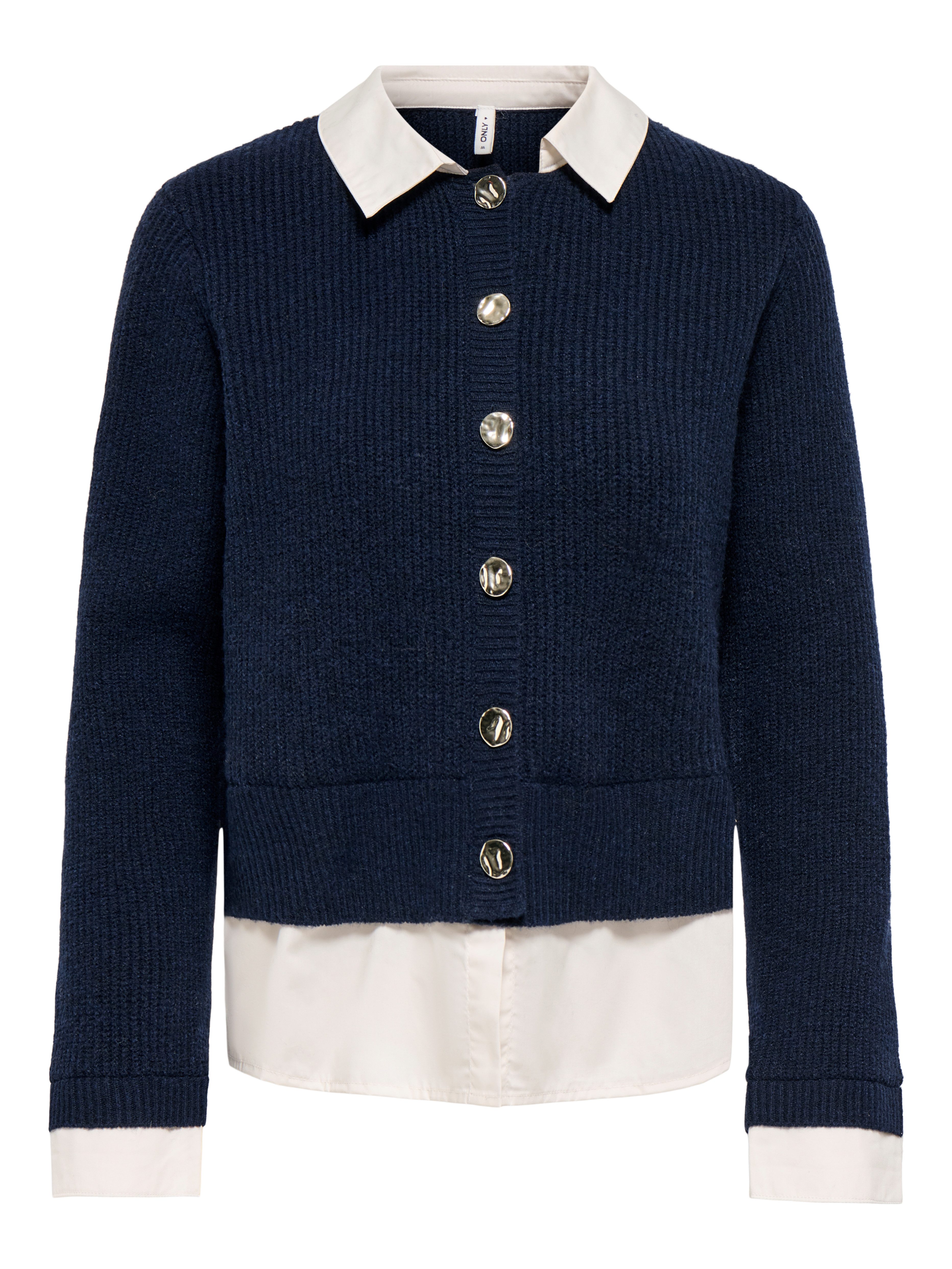 ONLY Strickjacke ONLALIVIA LS WOVEN MIX CARDIGAN CS KNT Materialmix, regular fit – Bild 3 von 5