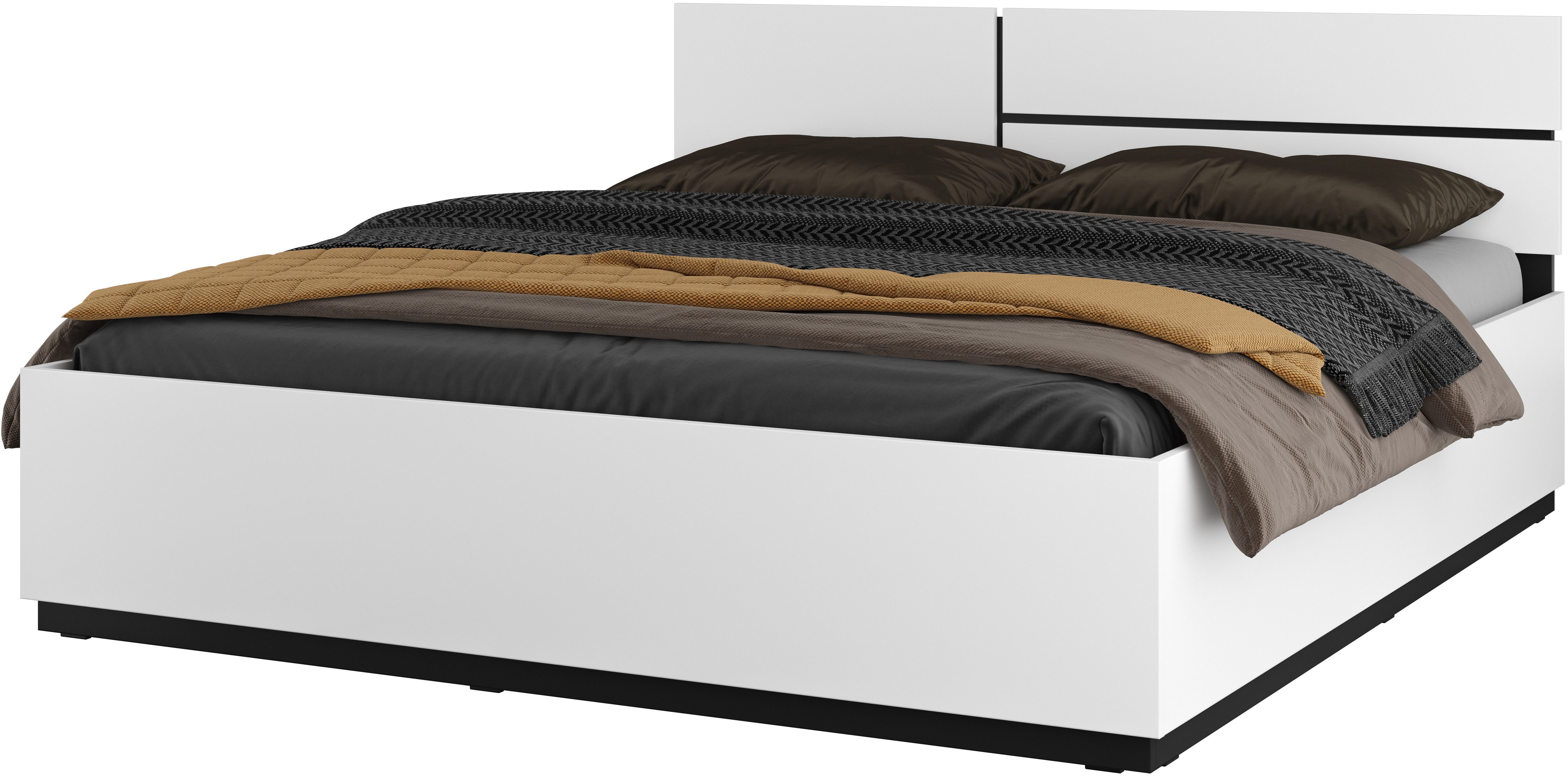 Home affaire Bettgestell "Cross, moderner Bettrahmen", Doppelbett in zwei G günstig online kaufen