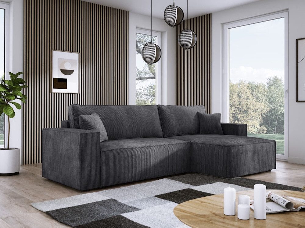 Baidani Ecksofa Sofa Velanova Cord, mit günstig online kaufen