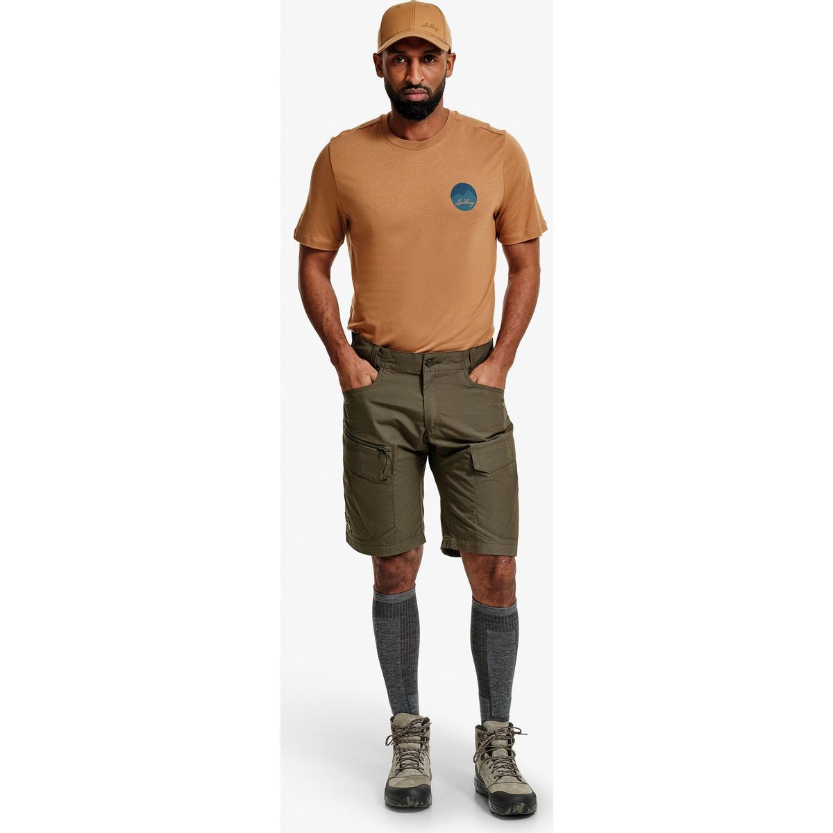 Lundhags Shorts Fulu Cargo Stretch Hybrid Shorts M Vielseitige, wasserabweisende Cargoshorts mit Stretch für Herren