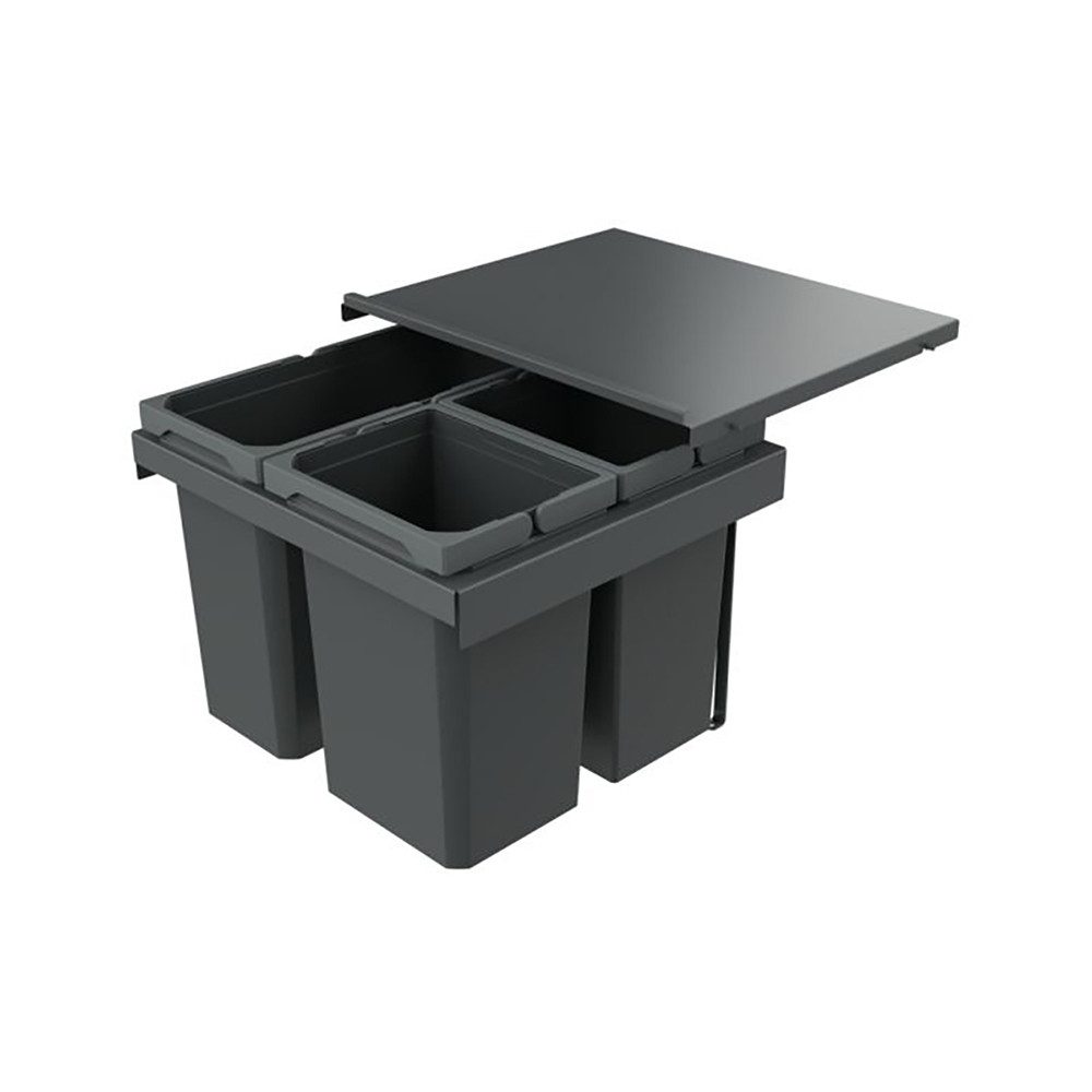 Naber Einbaumülleimer Abfallsammler Cox Stand-UP® 350 S/500-3, für vorhandenen Auszug, anthr