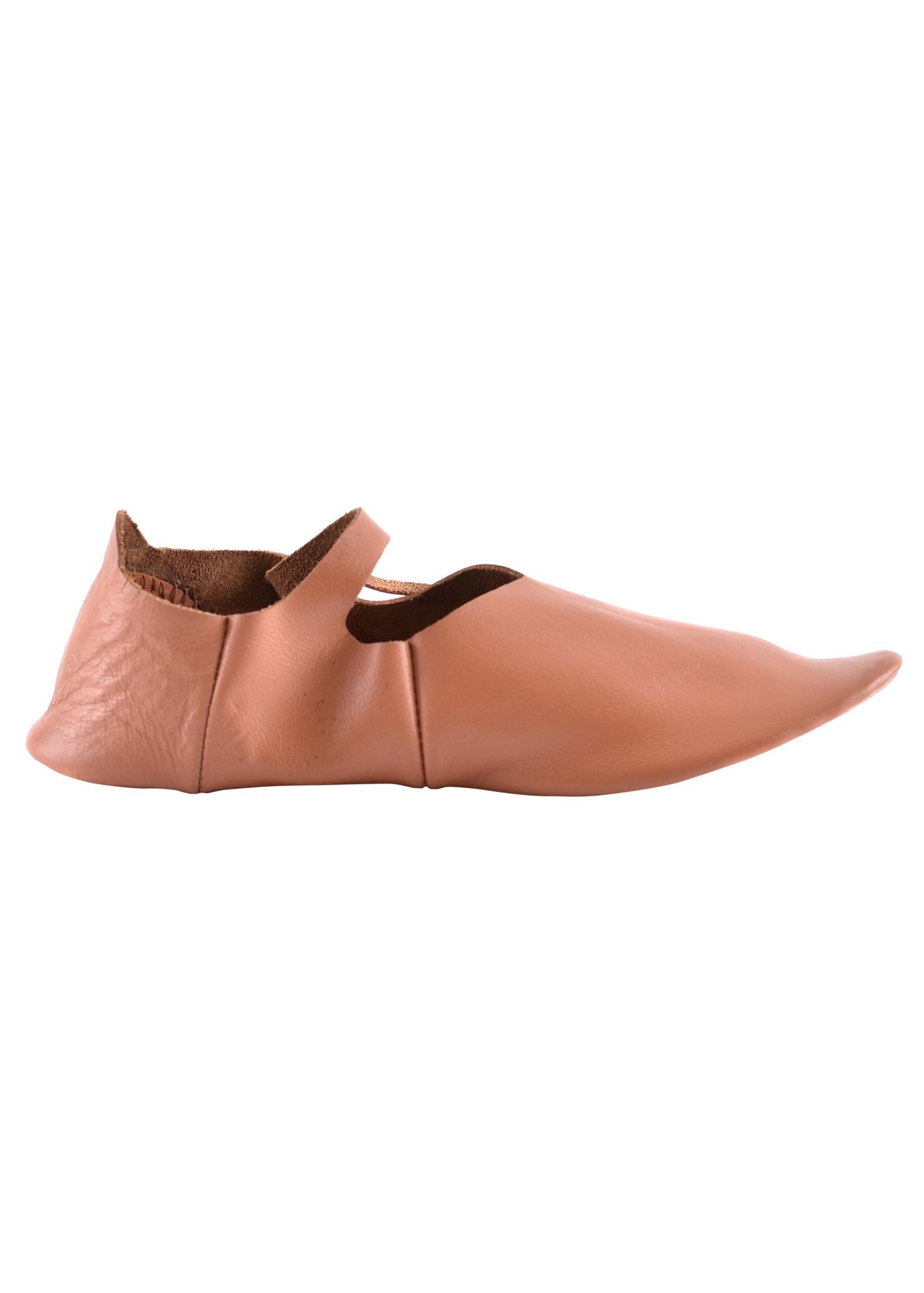 Battle Merchant Kostüm Riemenschuhe, seitliche Schnürung, wendegenäht, Gr. 37