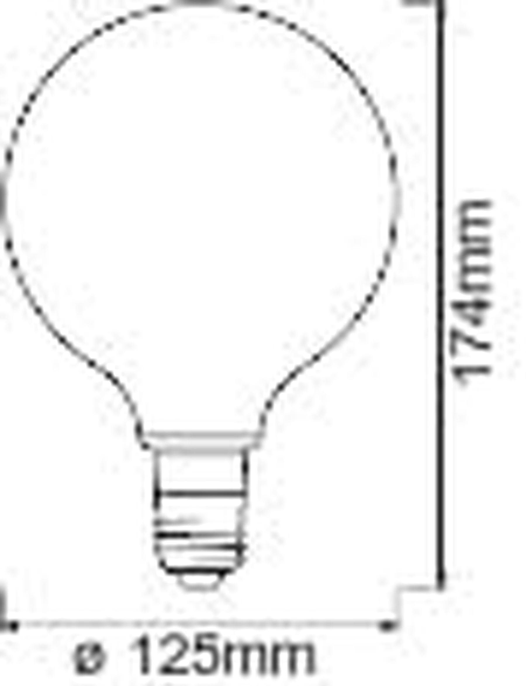 Ledvance LED-Leuchtmittel Globeform Goldglas E27 Lampe E27, Energiesparend, App-Steuerung Warmweiß, große Dimmbar, Glühbirne dimmbar LED Smart