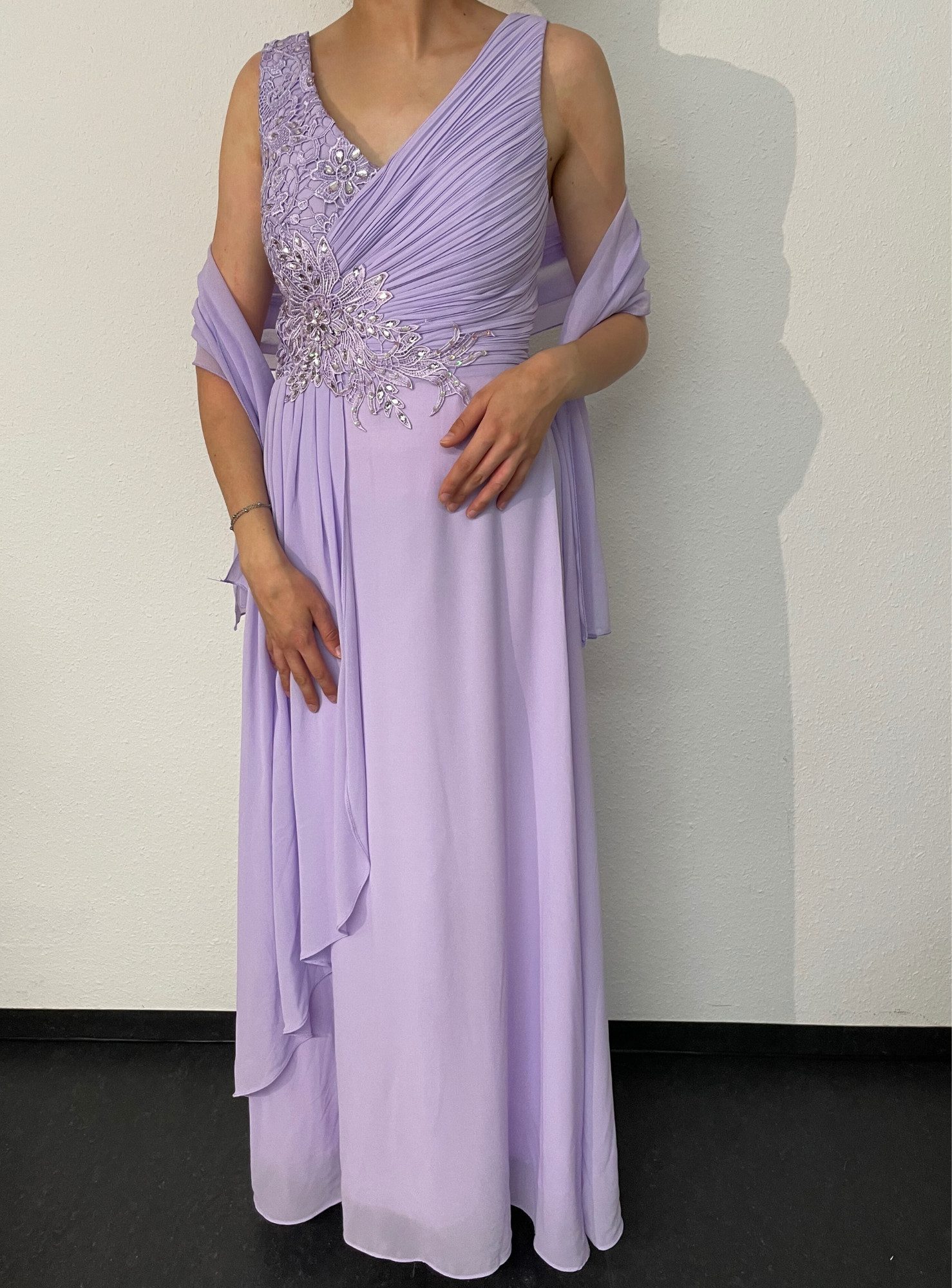 ITALY VIBES Maxikleid - Abendkleid TEODORA - Kleid mit Strass - Stola