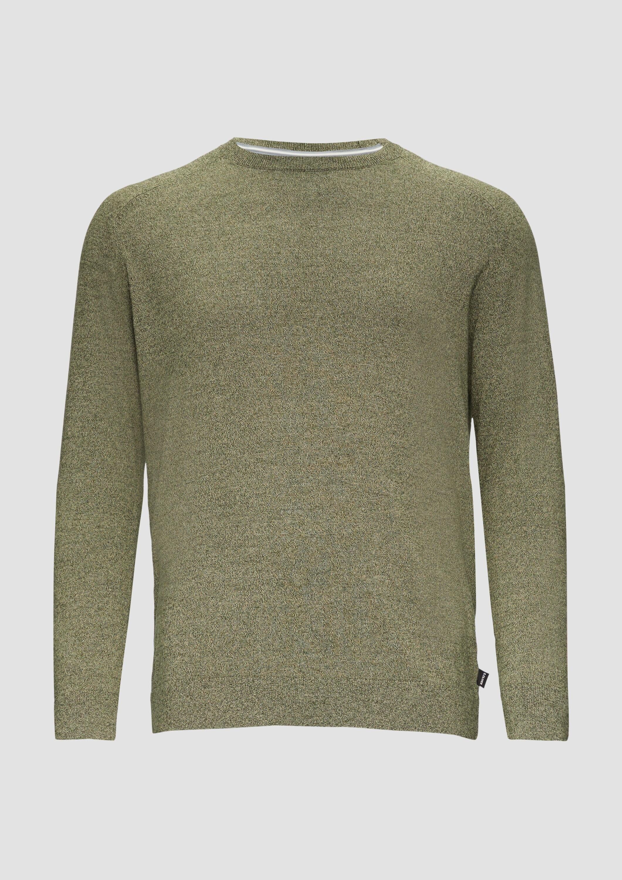 s.Oliver Longpullover Strickpullover Strickpullover mit Rippbündchen