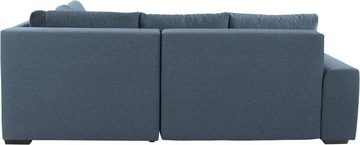 Mr. Couch Ecksofa Quebec L-Form, Bettfunktion, 2 Bettkästen, wahlweise Kaltschaum (140kg Belastung)