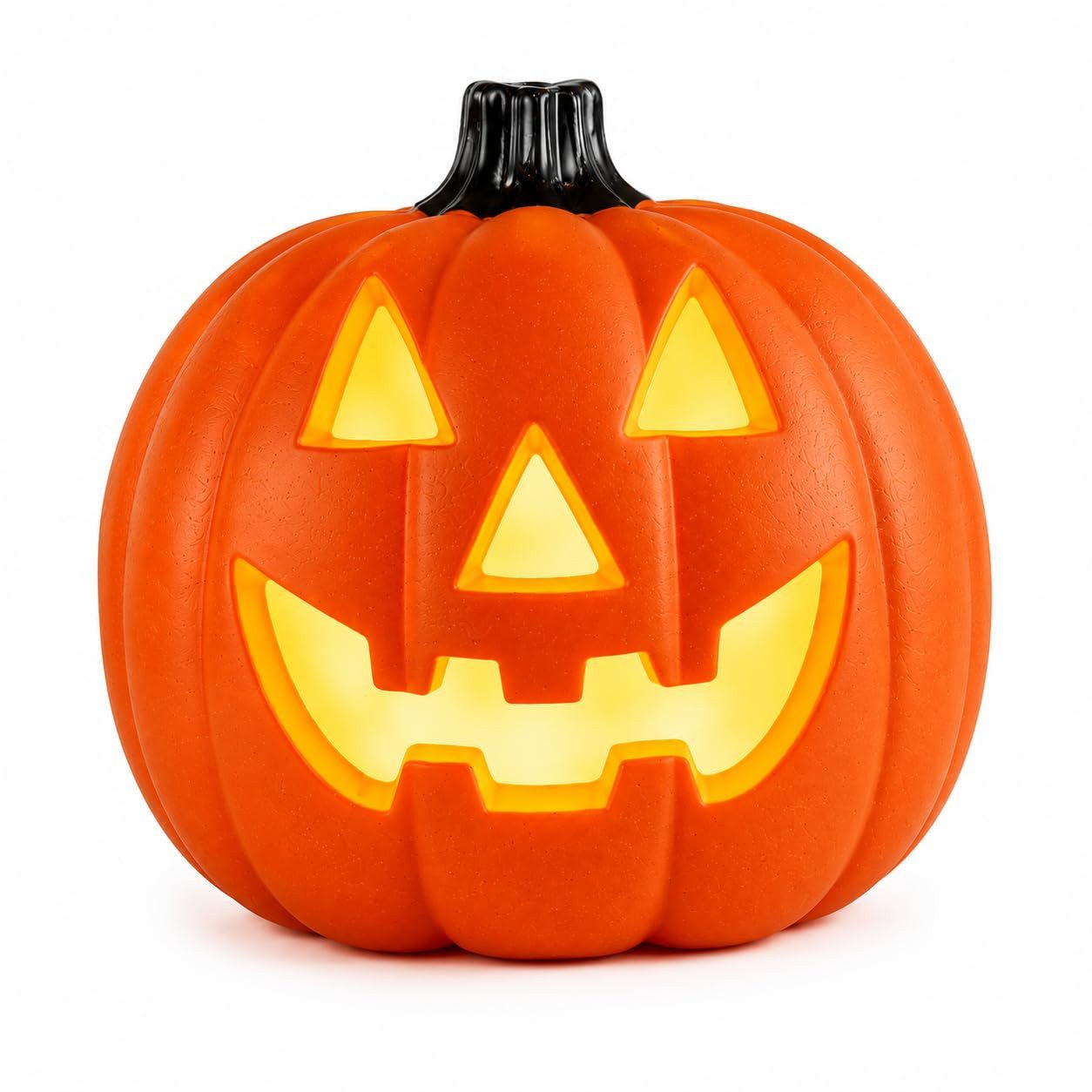 TK Gruppe LED-Dekofigur LED Kürbis Halloween Deko Beleuchtung – Leuchtender Kürbis Kunststoff (1 St)