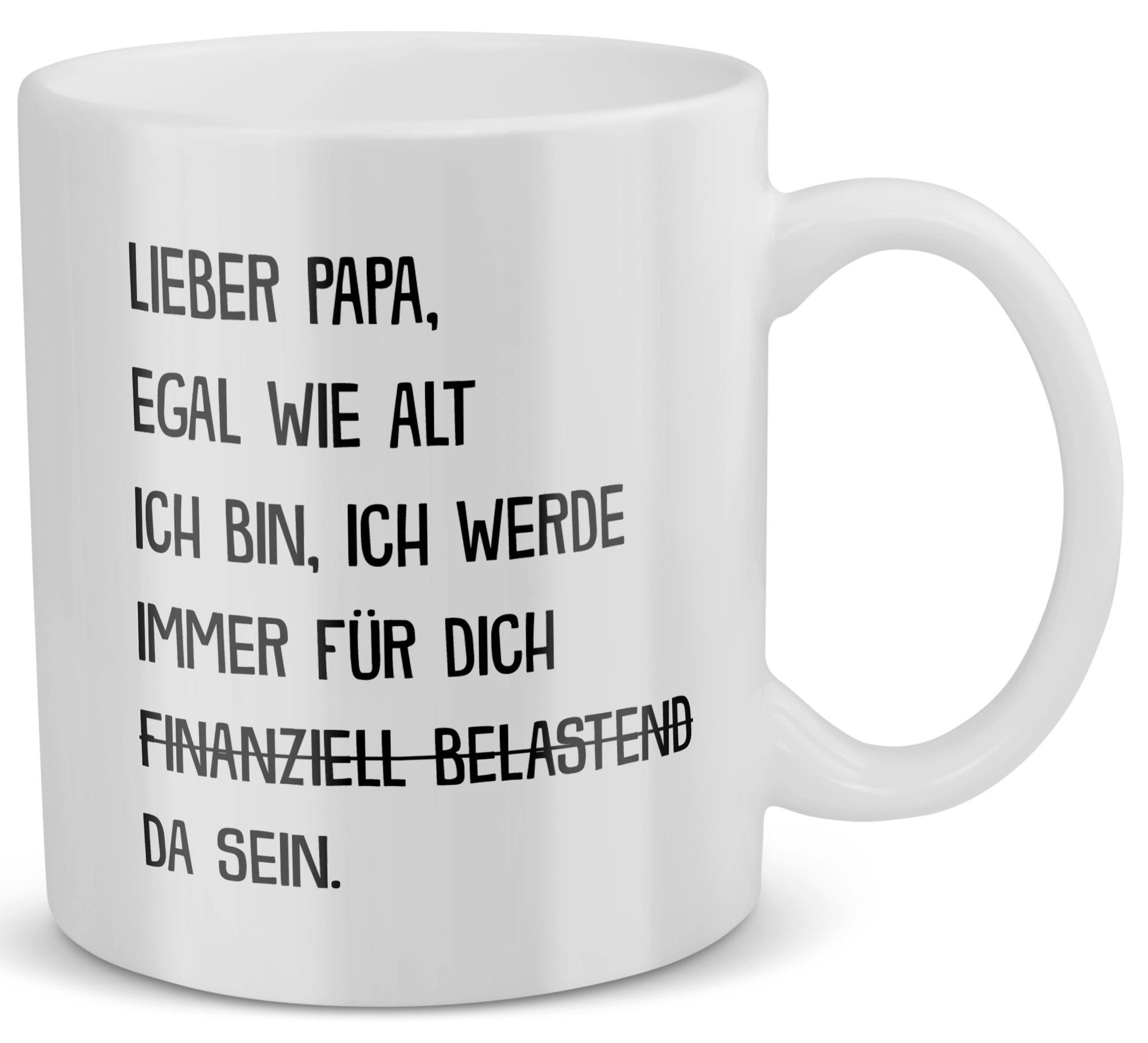 22Feels Tasse Papa Geschenk Vatertag Vater Geburtstag Kaffeetasse Männer Weihnachten, Keramik, Made in Germany, Spülmaschinenfest