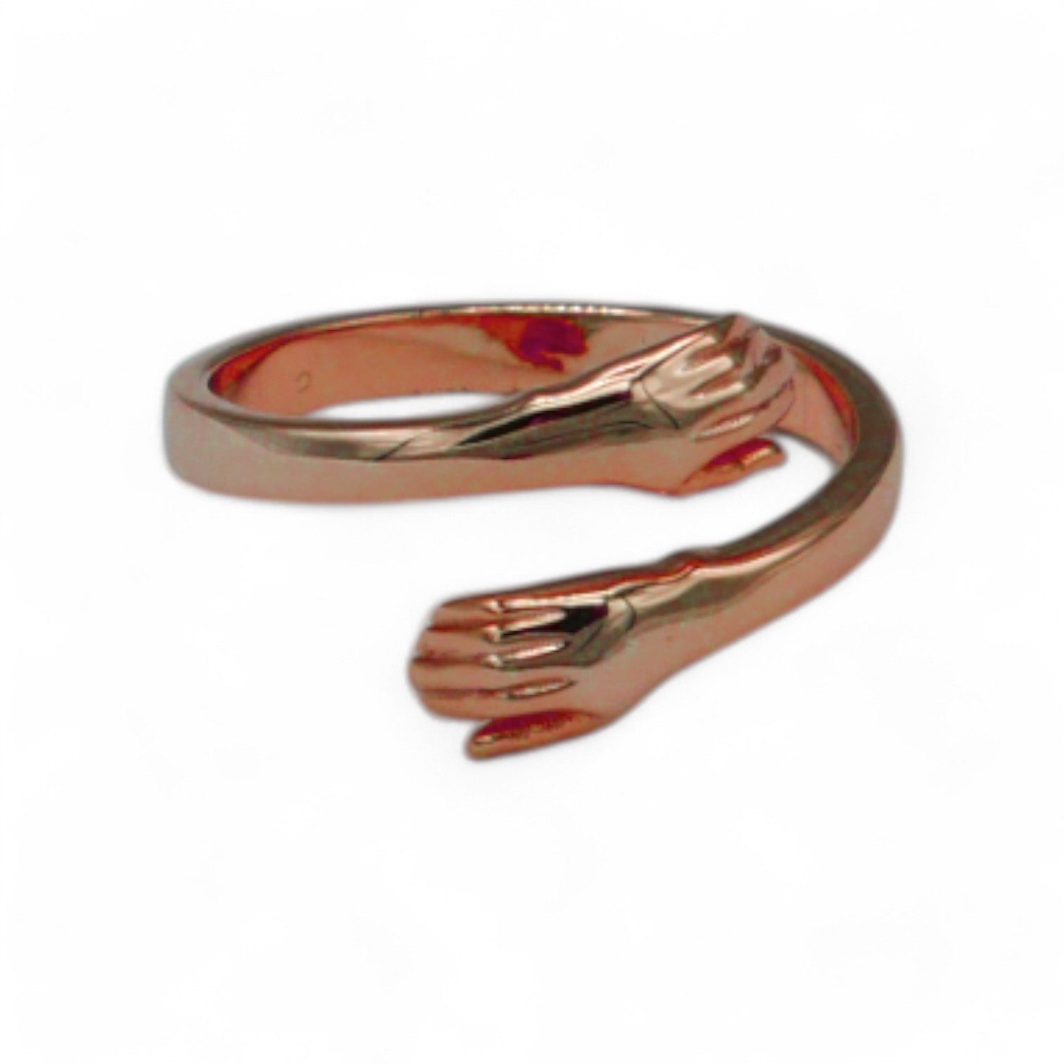 Eyecatcher Silberring Umarmende Hände 925 Sterling günstig online kaufen