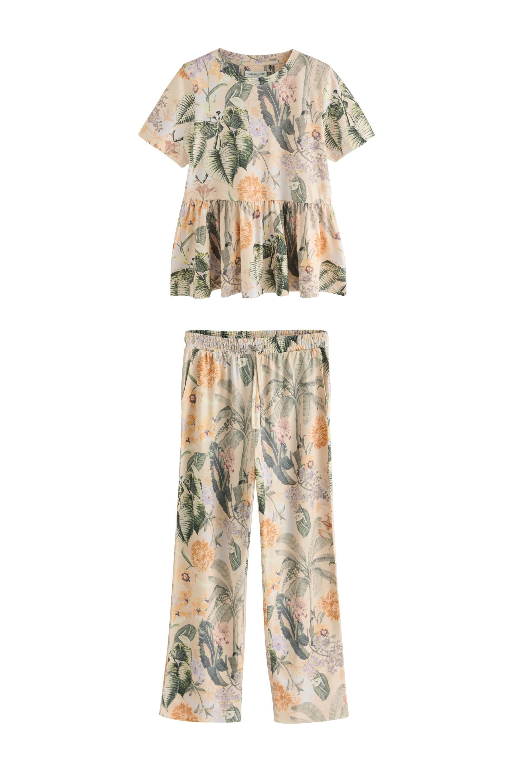 Pyjama Kew Collection Kurzer Schlafanzug mit Schößchen