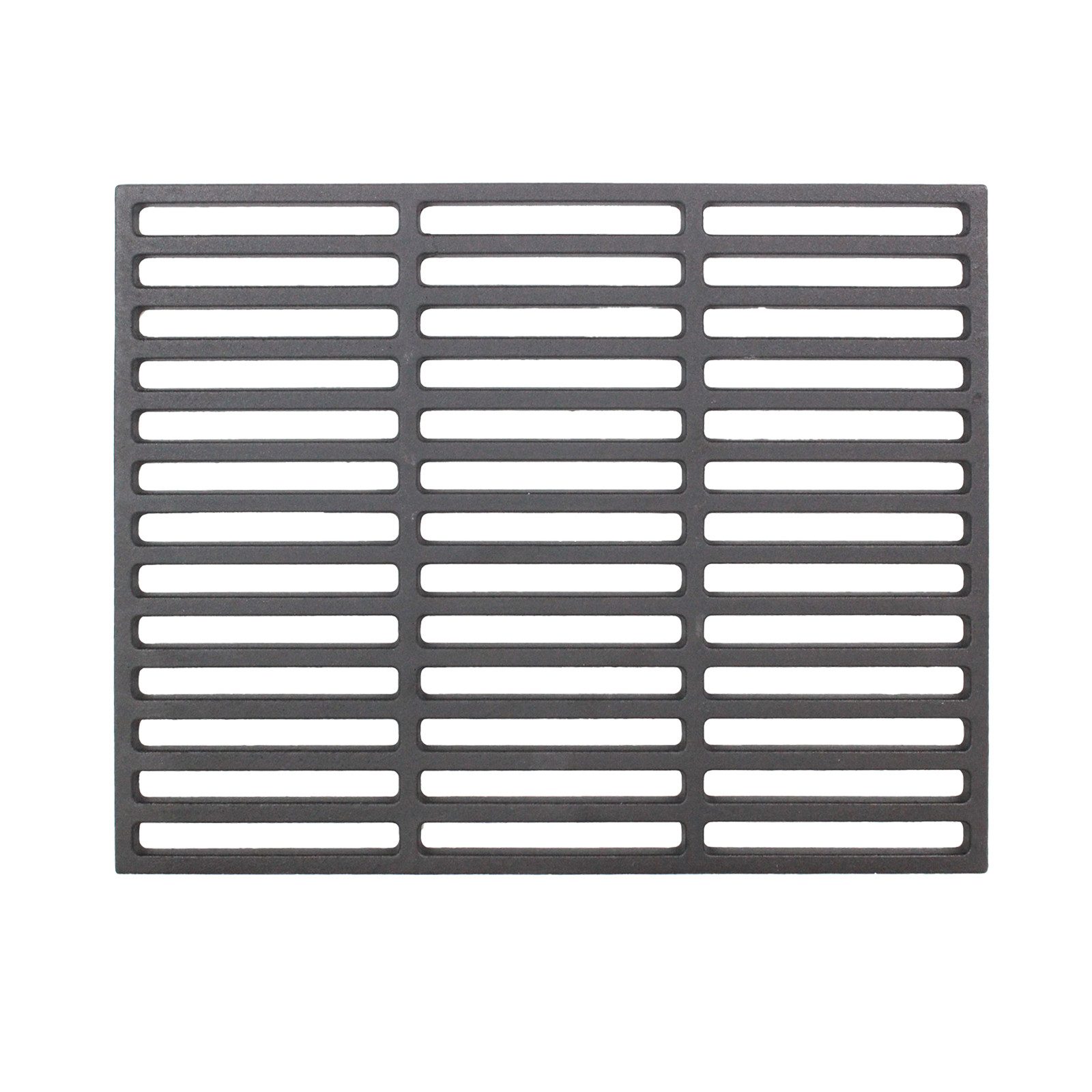 TRUTZHOLM Grillrost 45x35 cm rechteckig emailliert Grillgitter Gusseisen Grillplatte