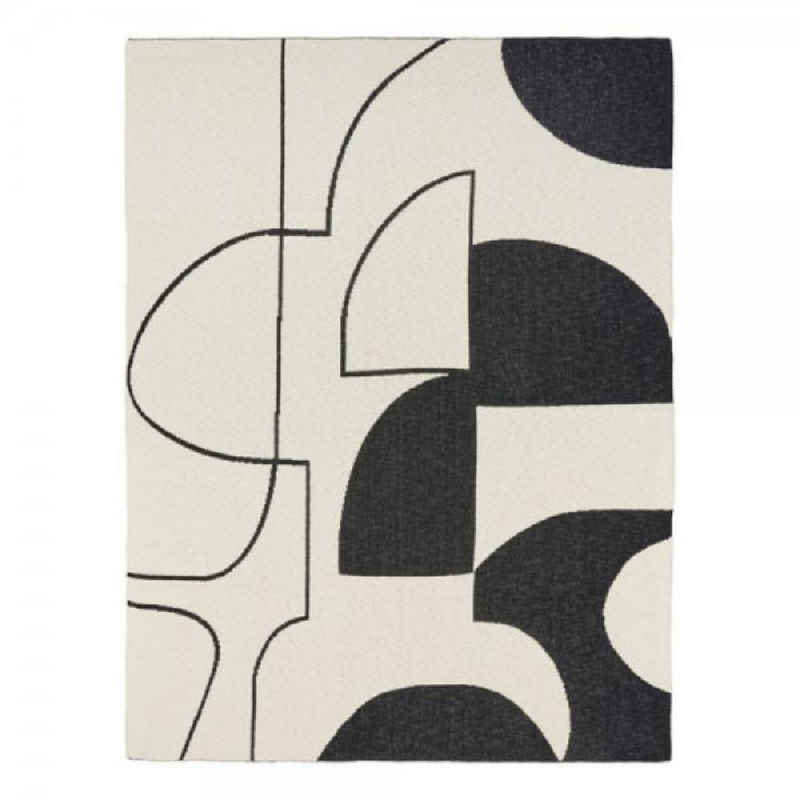 Wohndecke Decke Maren Black/Off White (180x130 cm), Broste Copenhagen