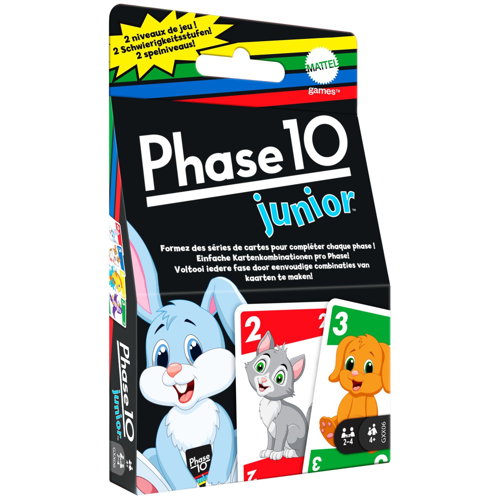 Mattel® Mattel Junior, 10 Spiel, Kartenspiel Phase