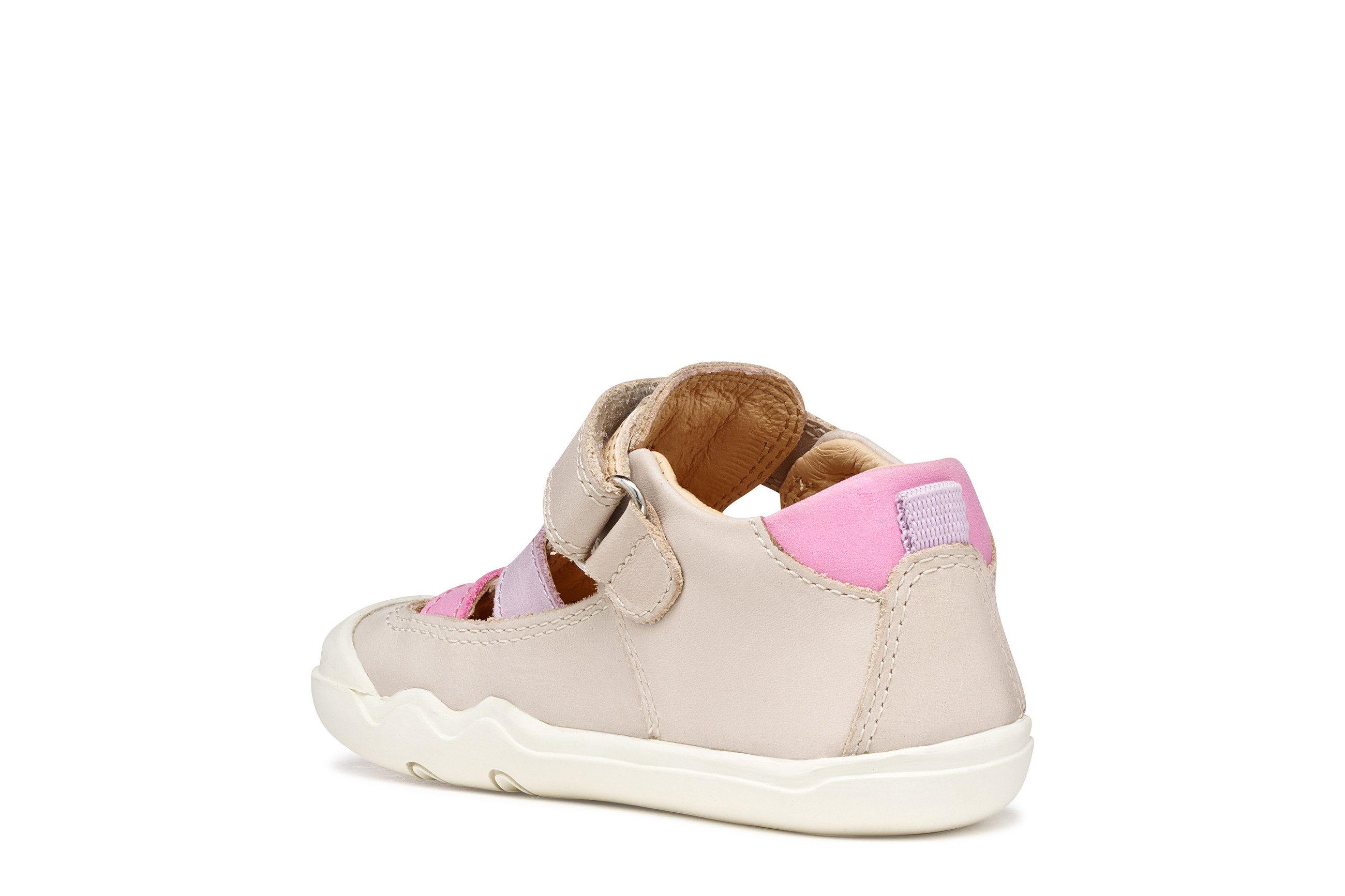 Geox B STEPPIEUP GIRL Lauflernschuh Babyschuh, Sommerschuh, Klettschuh, Größenschablone zum Download