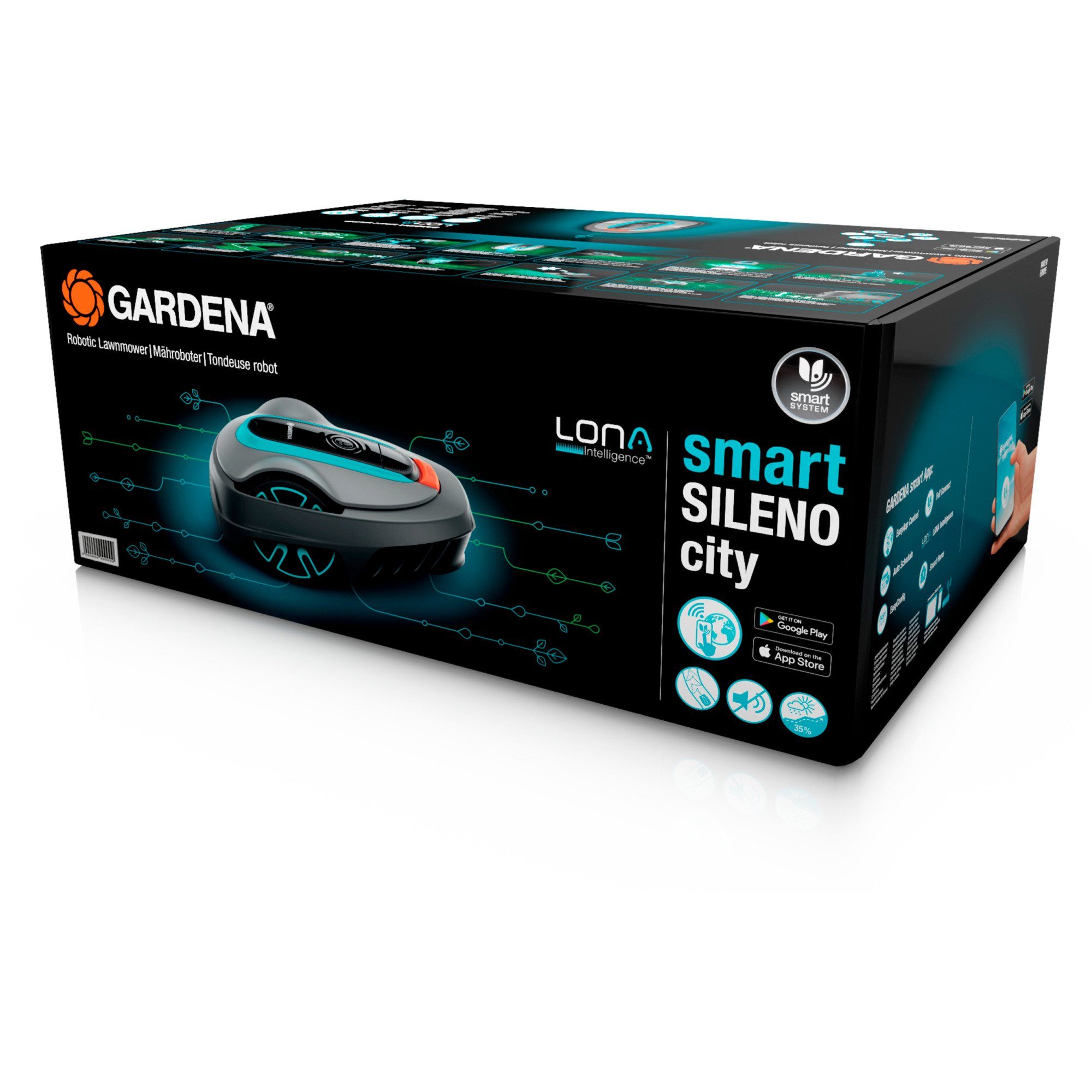 GARDENA robotic lawnmower GARDENA robotic lawnmower smart SILENO city 600m² set