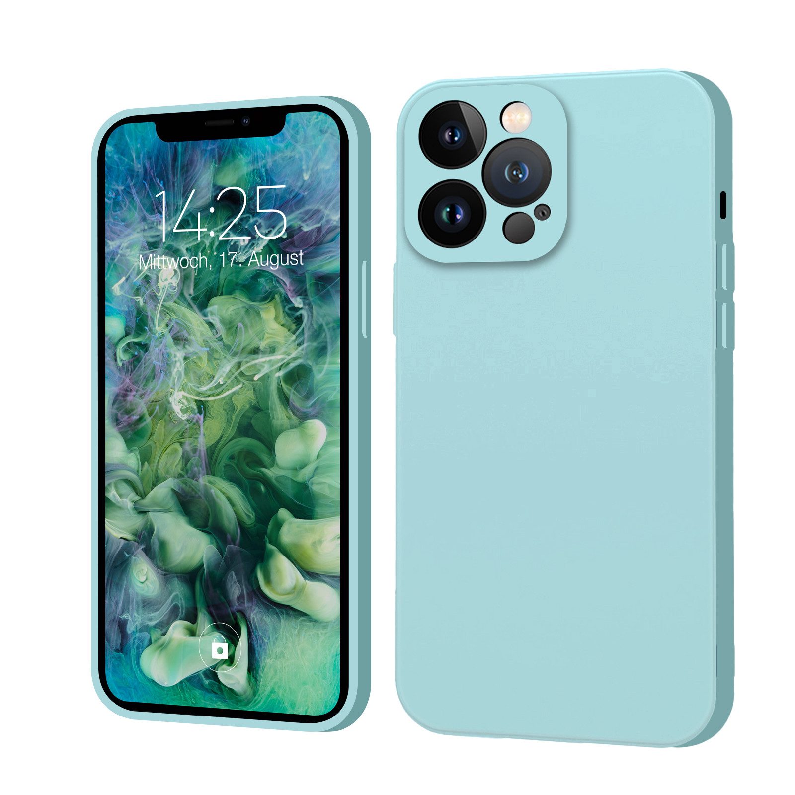 Tec-Expert Handyhülle SoftGrip Cover Hülle für Apple iPhone 13 Pro, Handy Case Bumper integrierter Kameraschutz flexibel