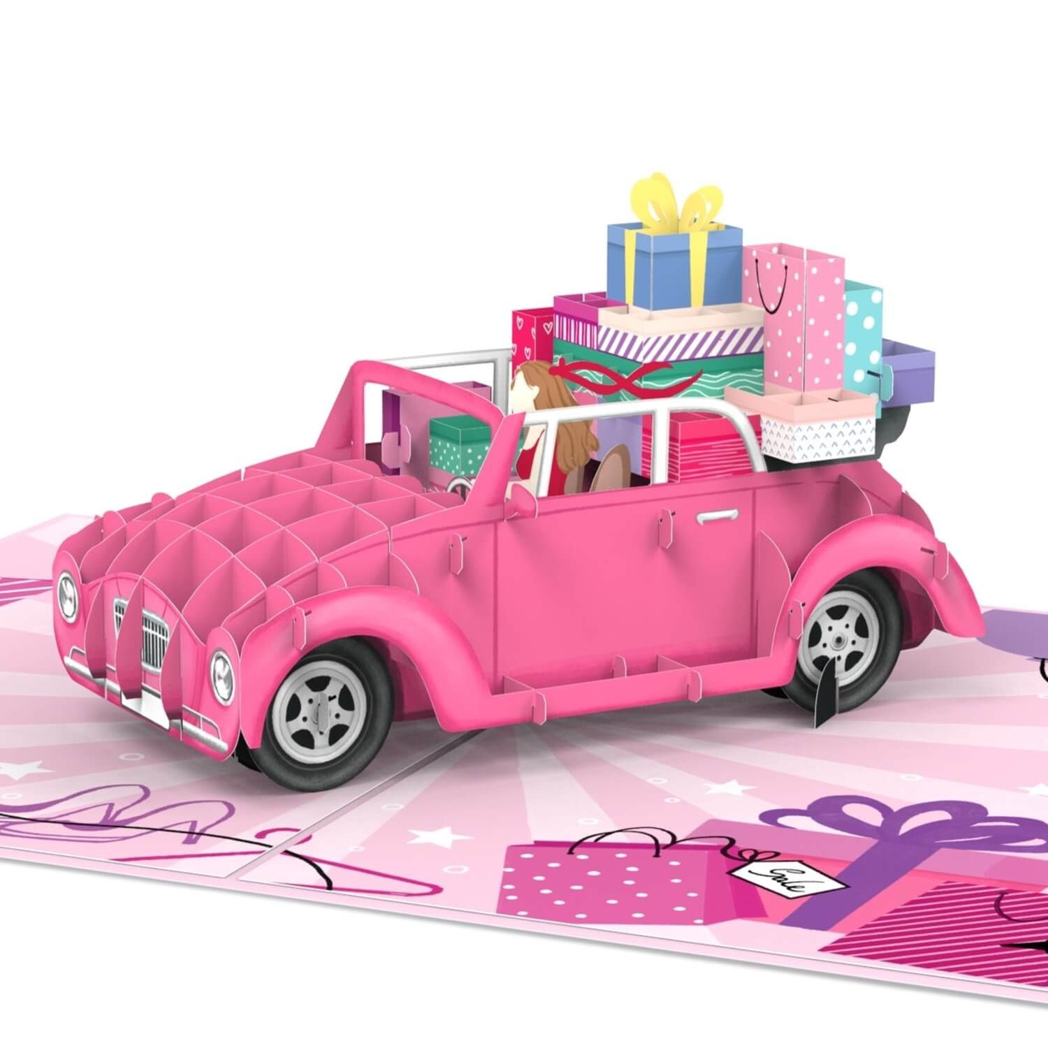papercrush Geburtstagskarte Shopping Queen Pop-Up Karte