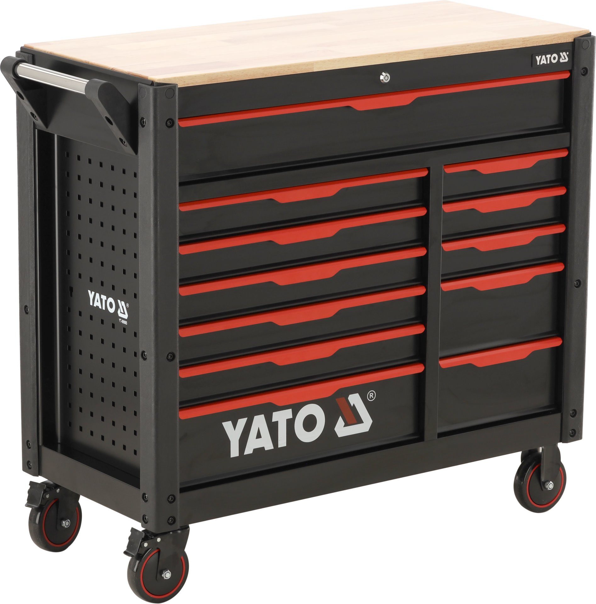 Yato Werkstattwagen Werkstattwagen 1125x1000x480mm mit 12 Schubladen, Stabil