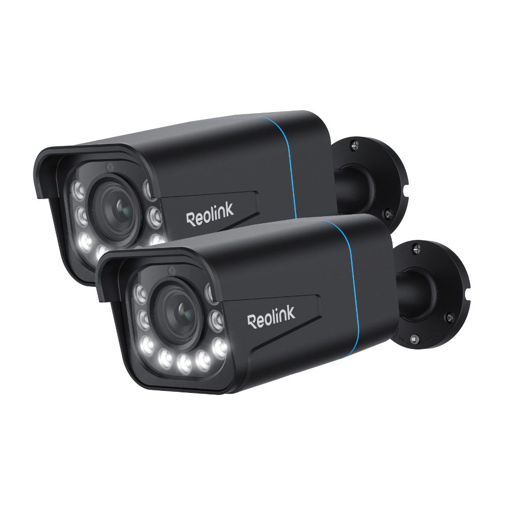 Reolink Überwachungskamera RLC-810A (Außenbereich, Innenbereich, 2-tlg., Personen-/Fahrzeugerkennung, Smart Home, IR Nachtsicht,8MP,4K)