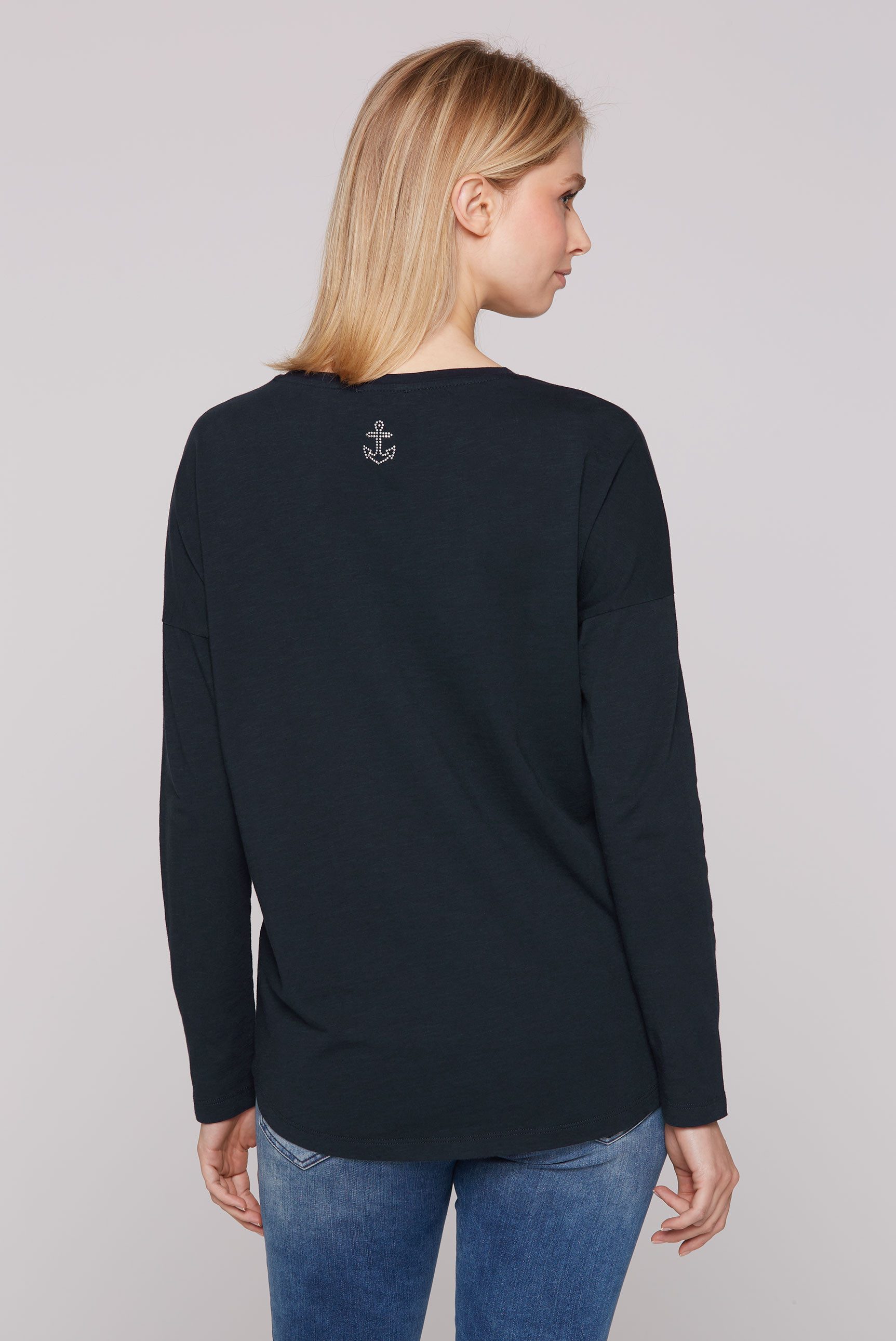 SOCCX Langarmshirt SOCCX Langarmshirt mit V-Ausschnitt günstig online kaufen