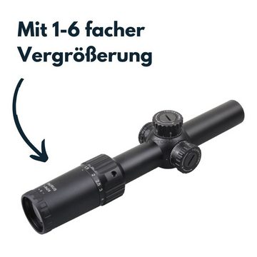 Vector Optics Vector Optics SCOC-42 Taurus 1-6x24SFP Zielfernrohr (Ideal für Jagd, Sport und Airsoft)
